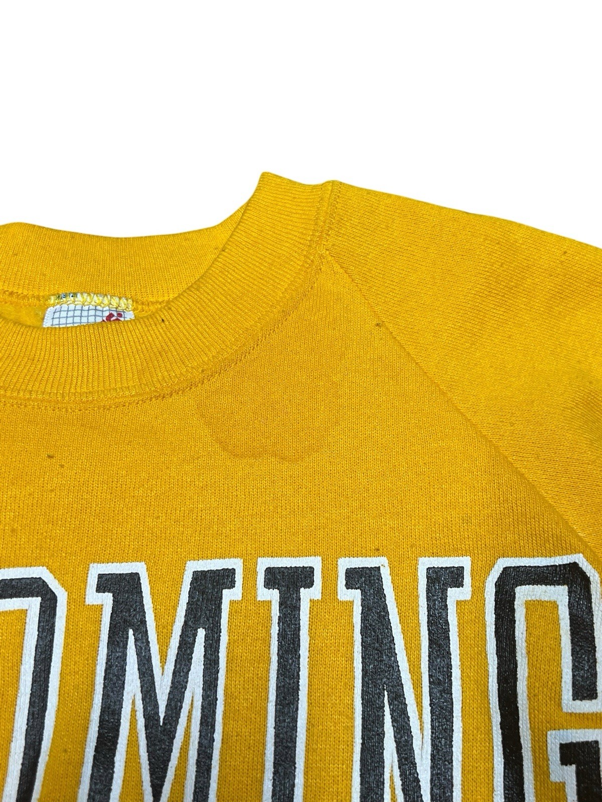 Vintage 90s Wyoming Cowboy Joe USA Made Medium Sweatshirt Crewneck Raglan