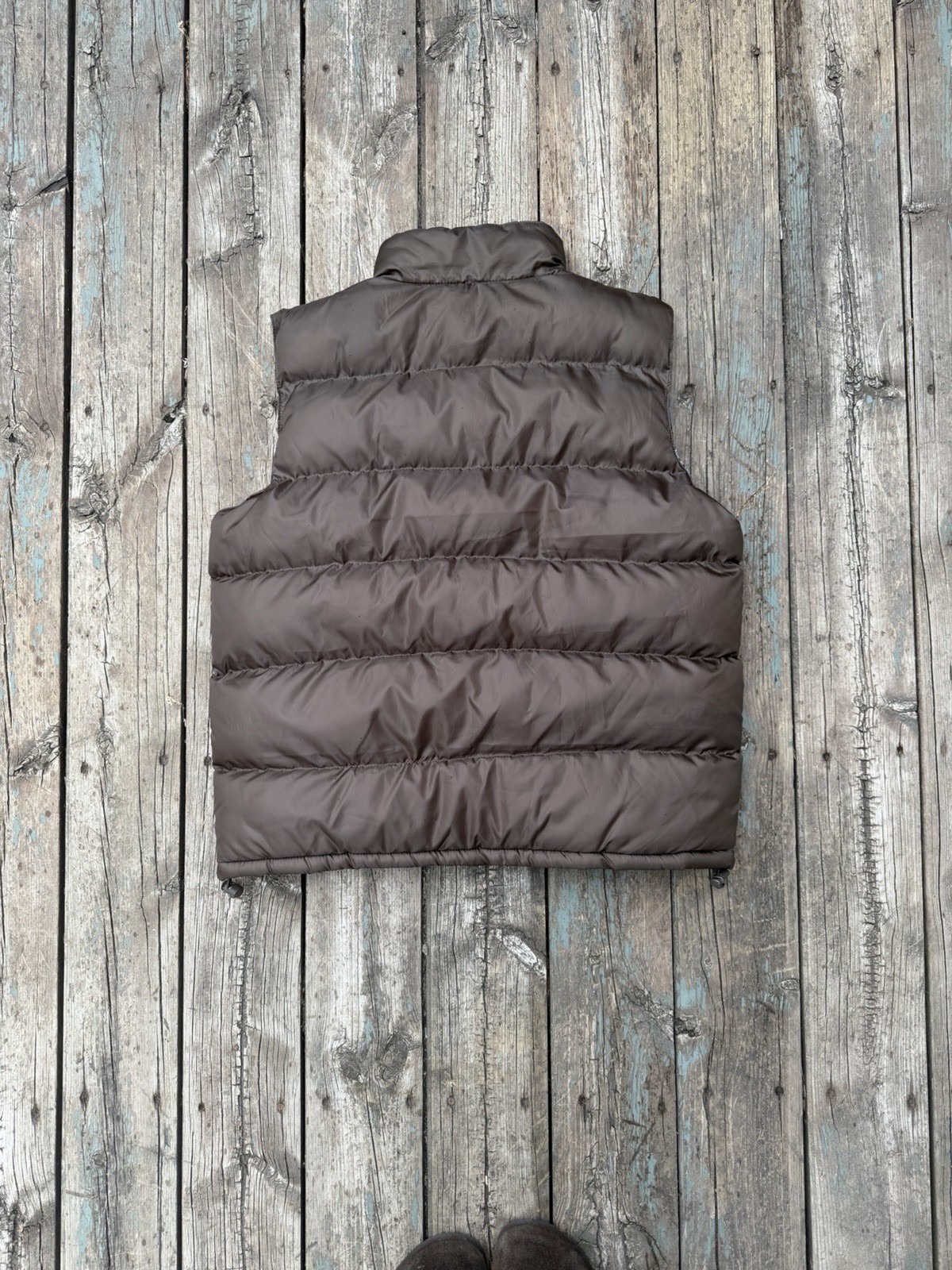 Polo Ralph Lauren Brown Flannel lined puffer vest men’s size M (oversized)