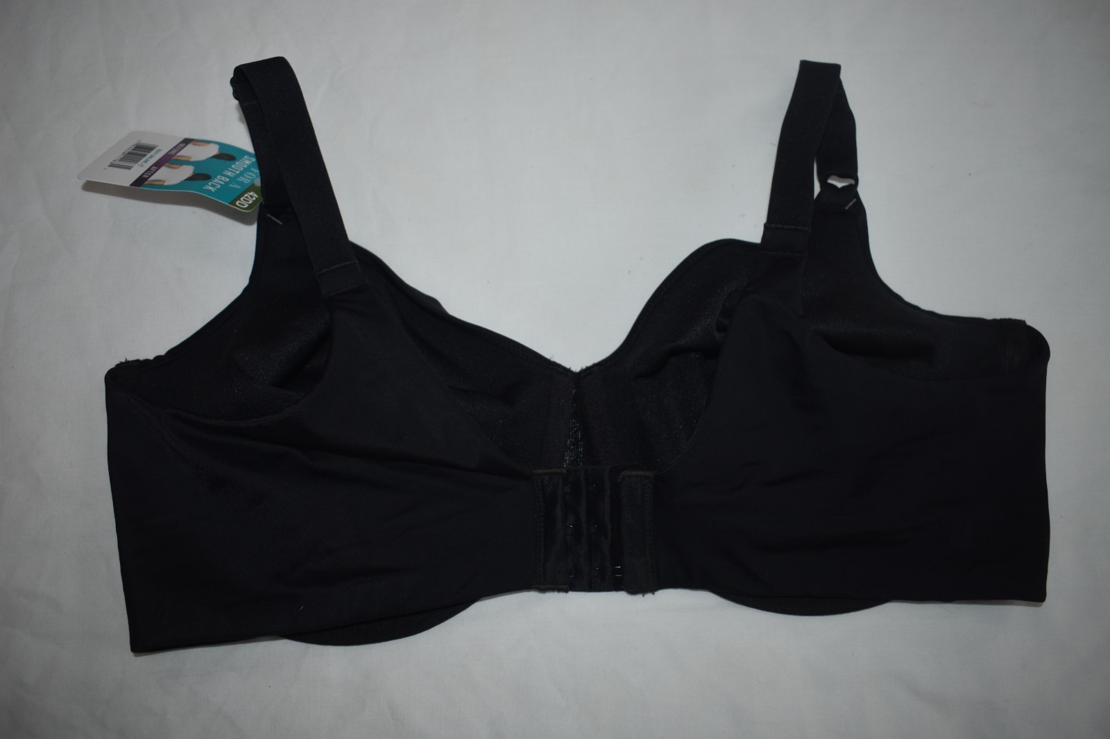 Vanity Fair Bra Radiant Collection Black Sz 42DD Underwire Full Figure Smooth