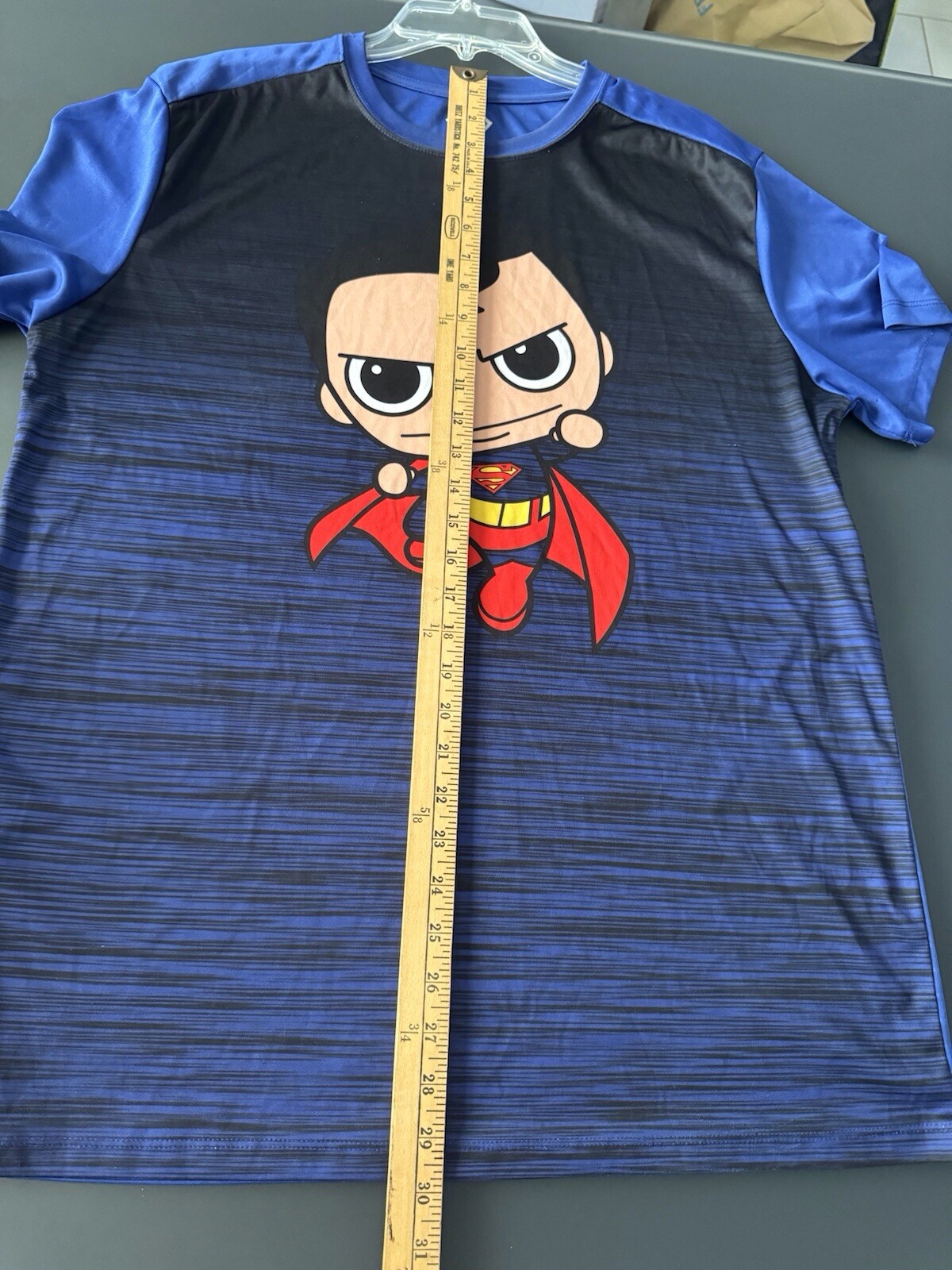 SUPERMAN ANIMATED/FUNKO POP STYLE CHARACTER T-SHIRT, XL