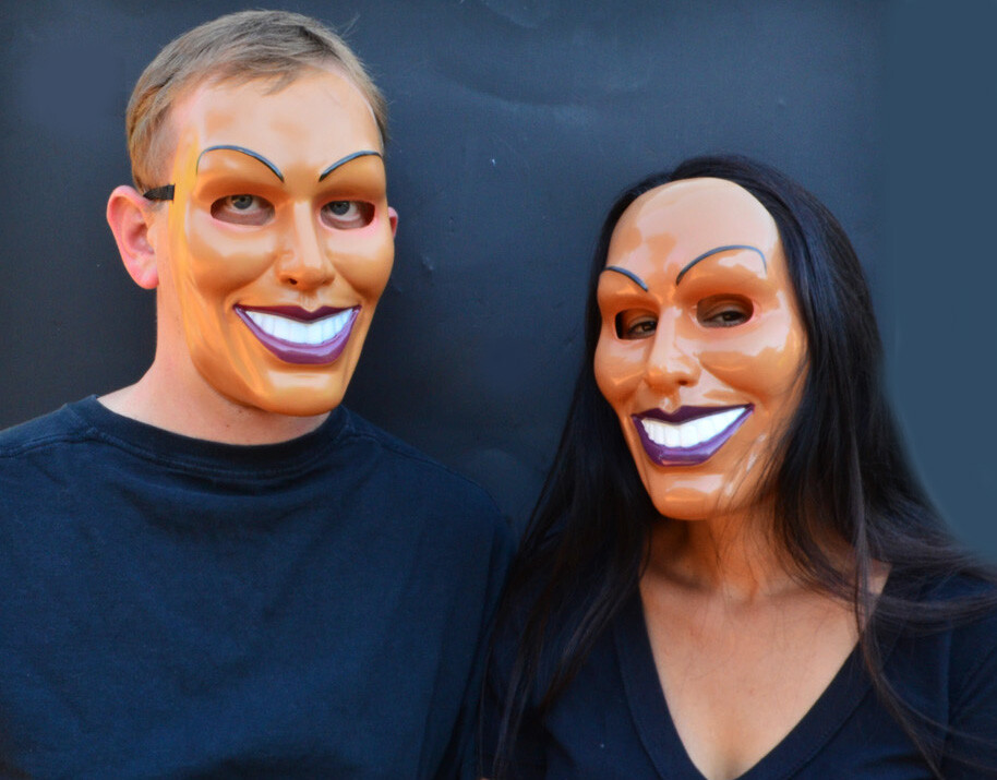 Scary Halloween Original Anarchy Smiling Grin Purge Mask God – MALE & FEMALE