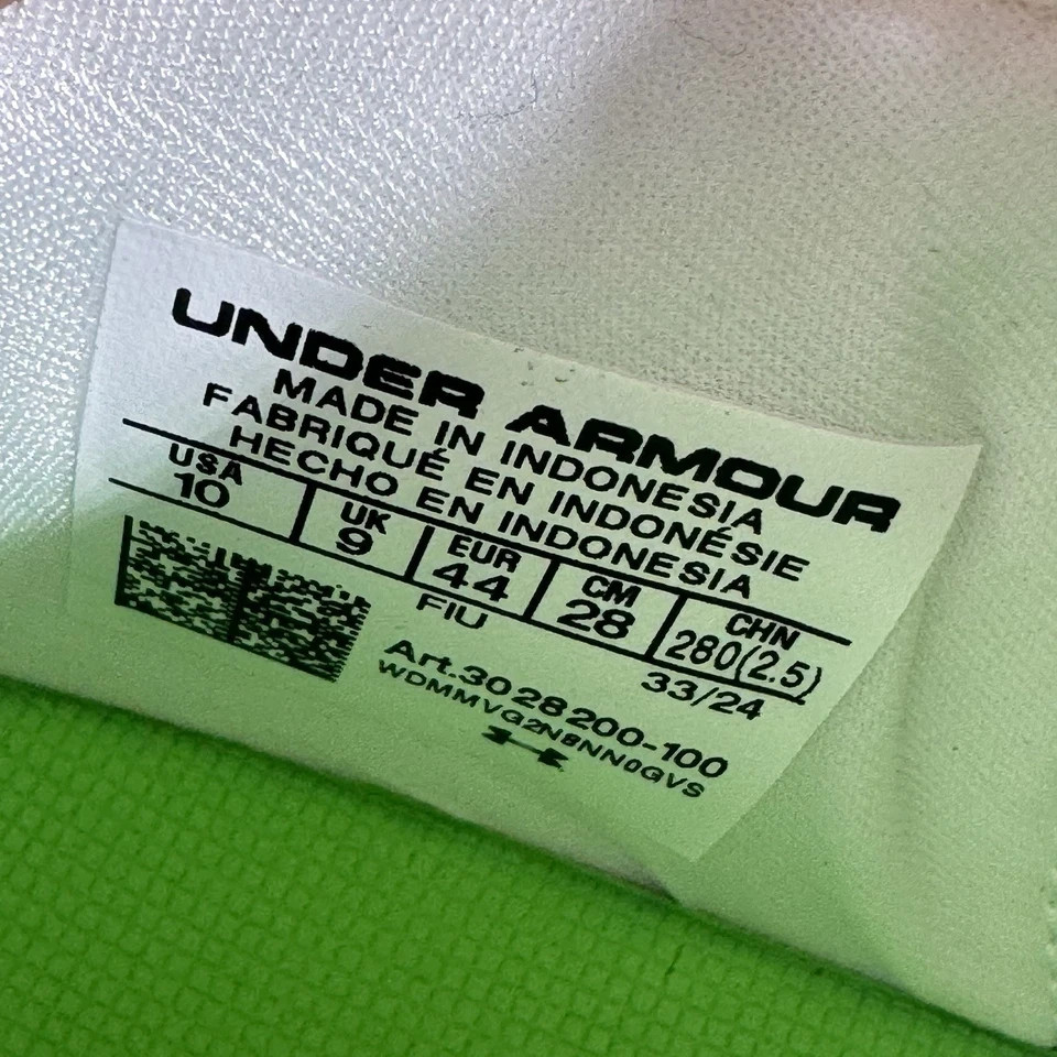 Under Armour Spotlight Pro White Iridescent Football Cleats Mens