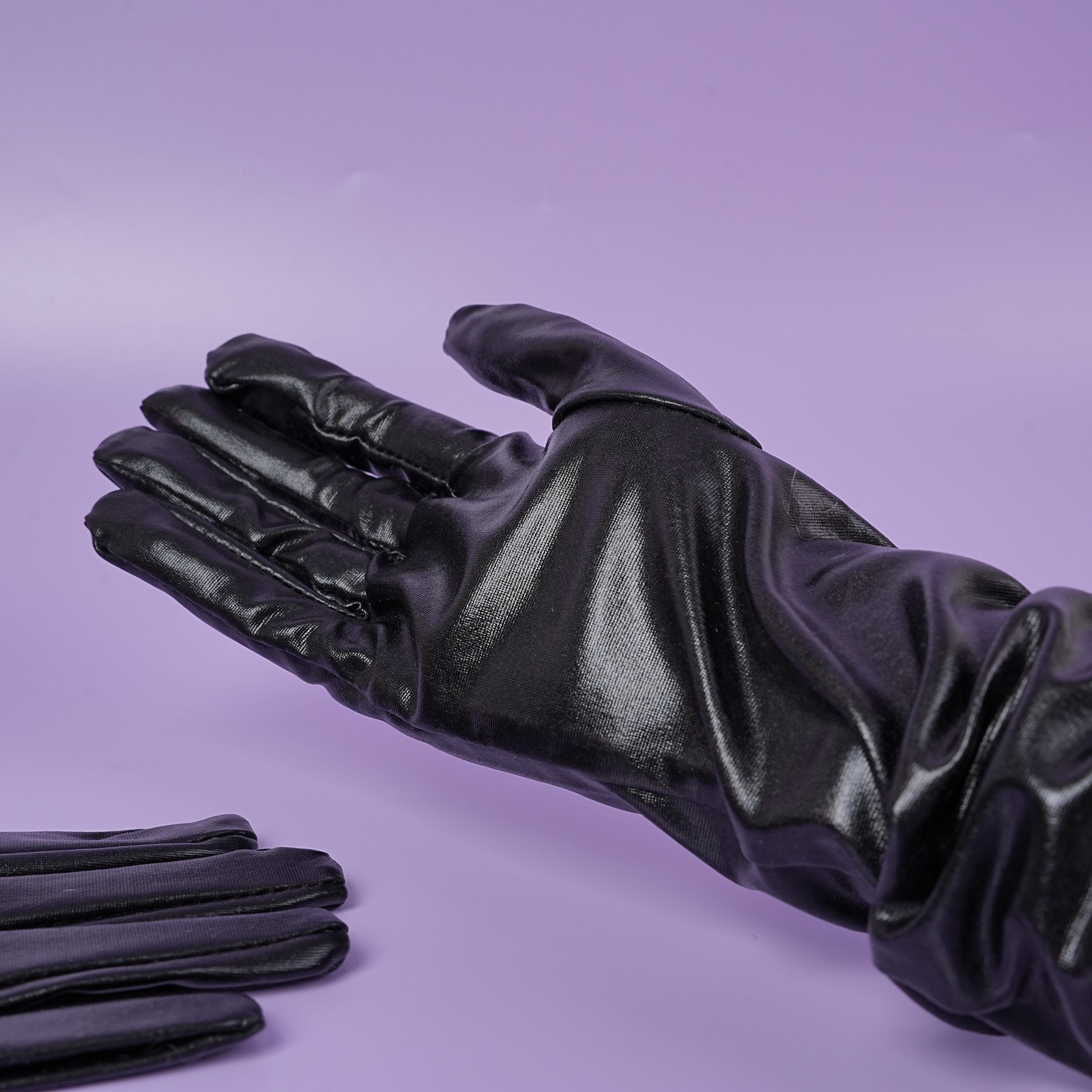 Patent Leather Wet Look Arm Length Gloves Opera Gloves Woman Roleplay Woman New