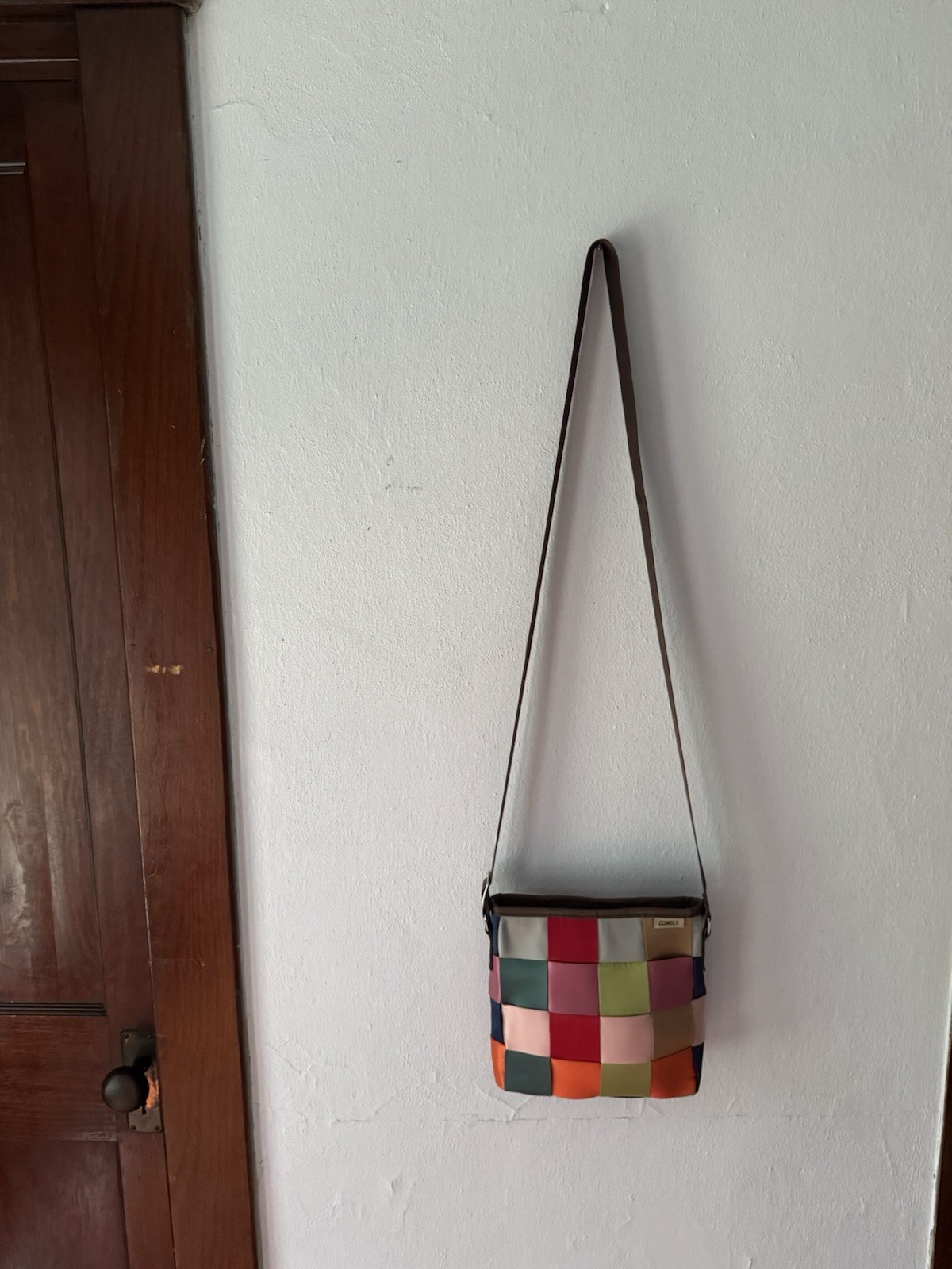 Comely Multicolored Weaved Seatbelt Shoulder/ Crossbody Purse