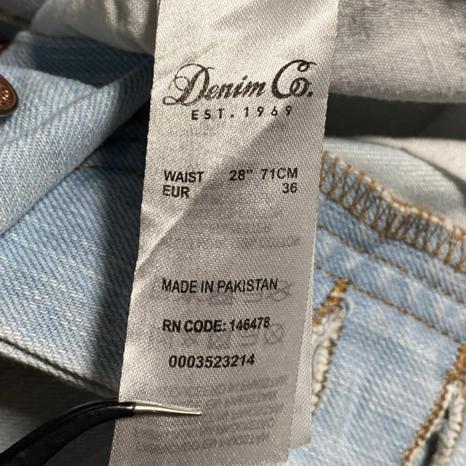 Denim & Co Men Shorts UK 28 Blue Cotton Polyester Blend Casual Worn Look