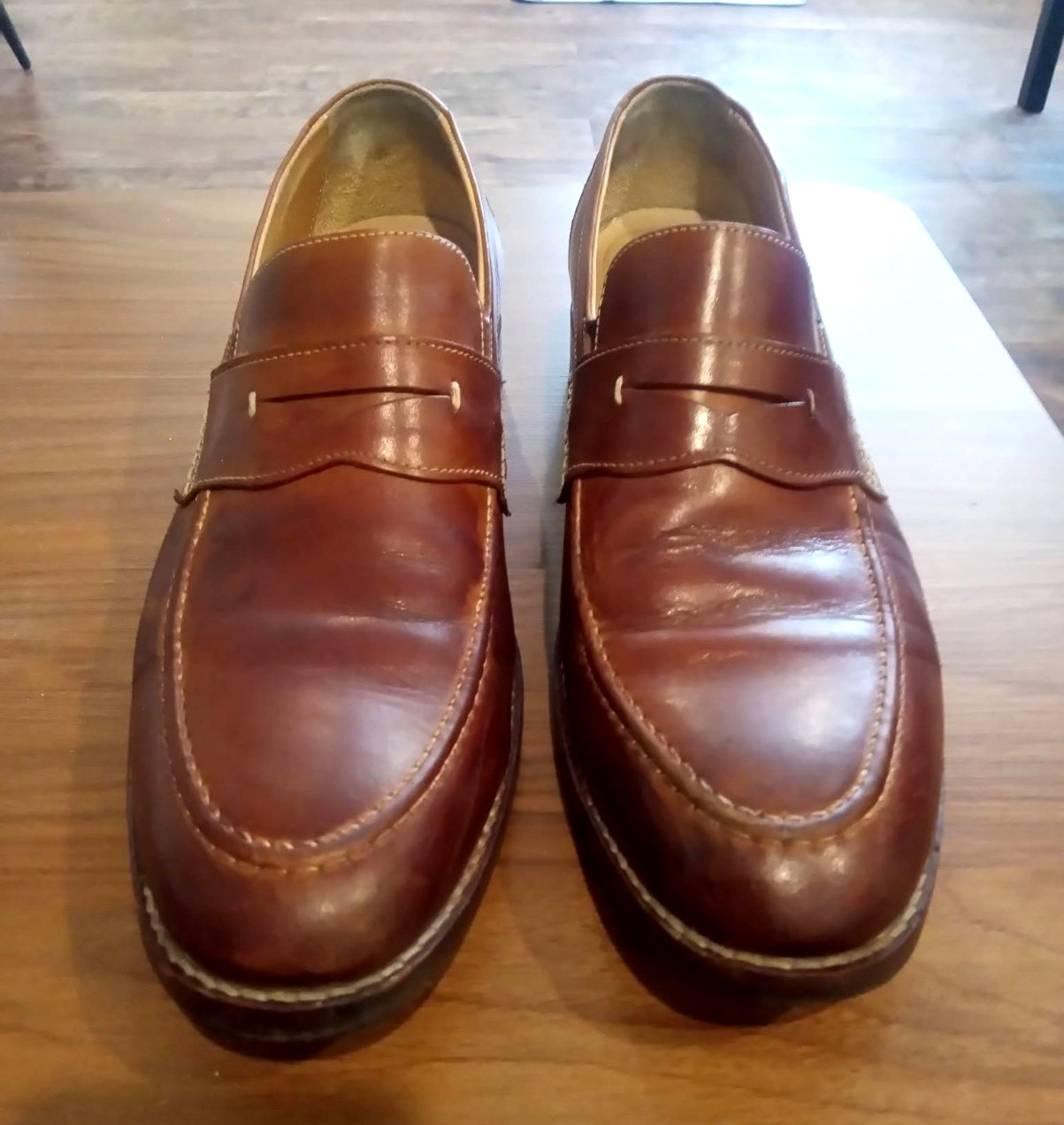 Johnston & Murphy Brown SheepSkin Leather Loafer Dress Shoes Men’s 11 M 20-9592