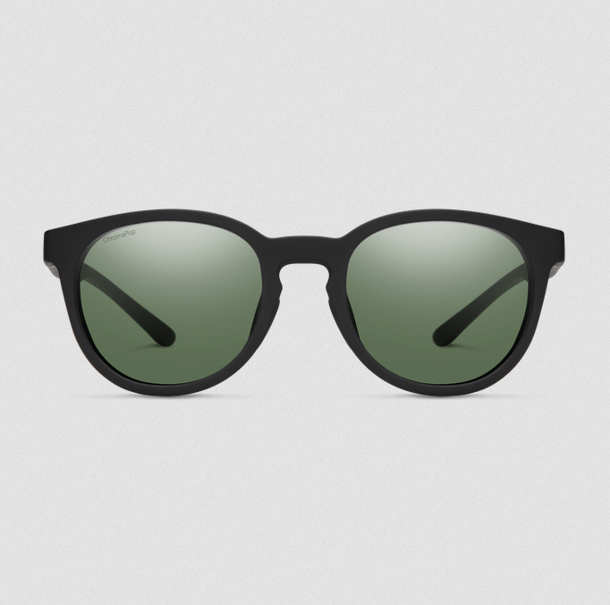 NEW Smith Eastbank Sunglasses Matte Black Chromapop POLARIZED Gray Green Lens