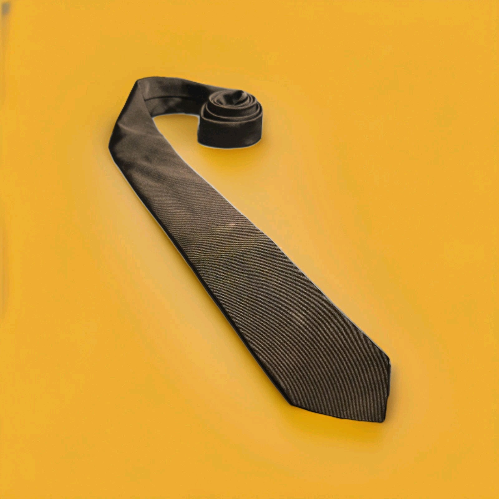 Corneliani Trend – Brown Solid Color Silk Tie Made in Italy