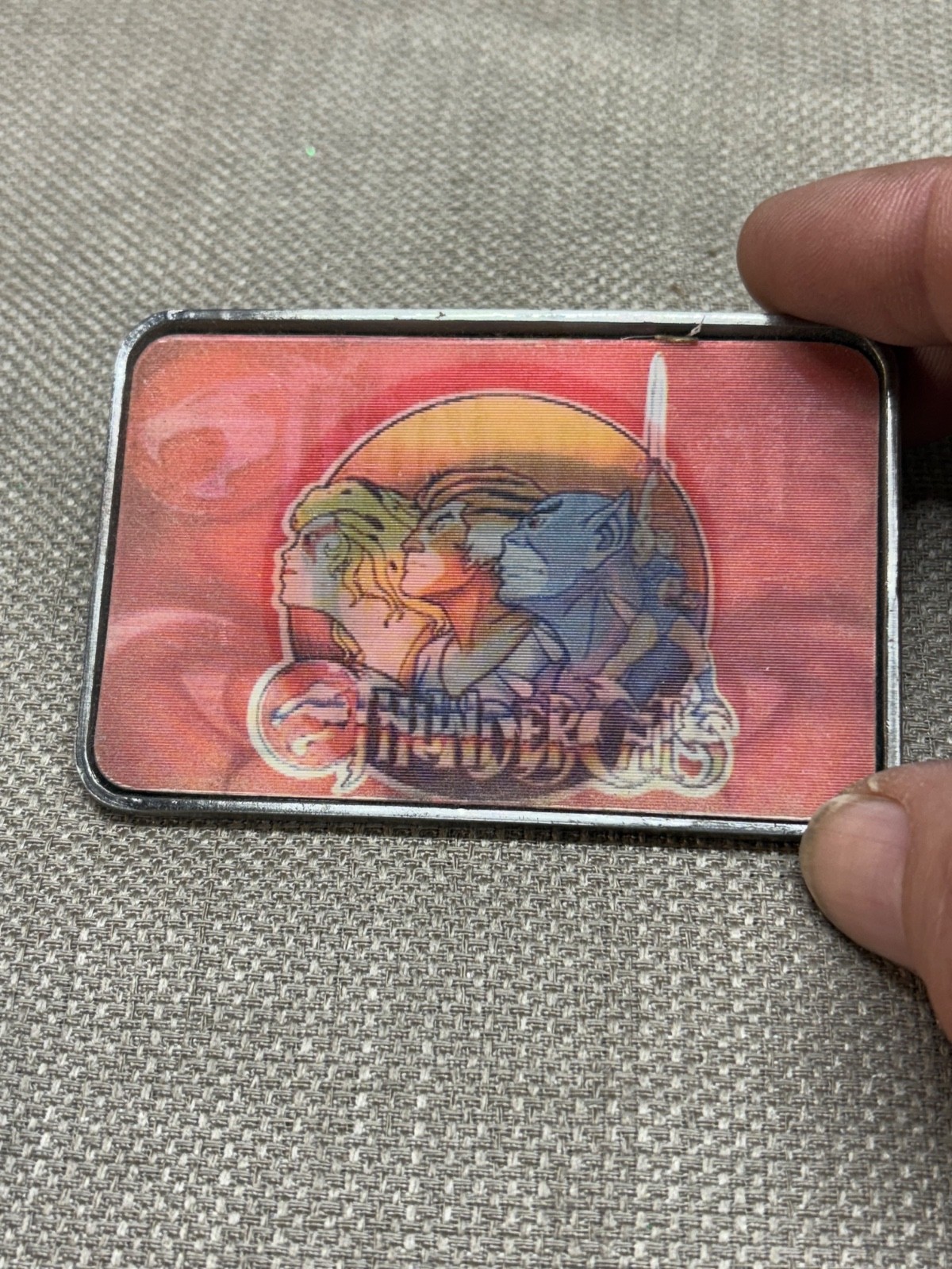 Thundercats Metal Belt Buckle Changes Image As Shown Vintage 3 1/4″