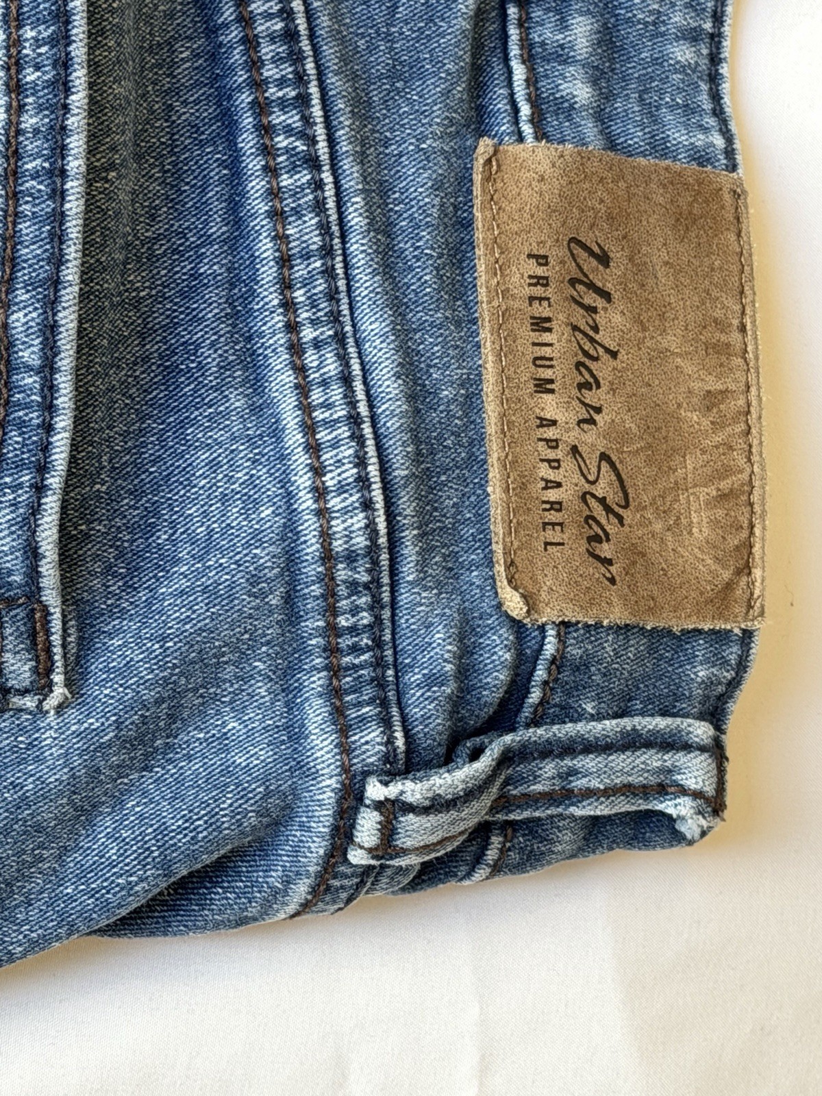 Urban Star Premium Apparel Men’s Slim Fit Jeans Blue Denim Stretch 5-Pocket