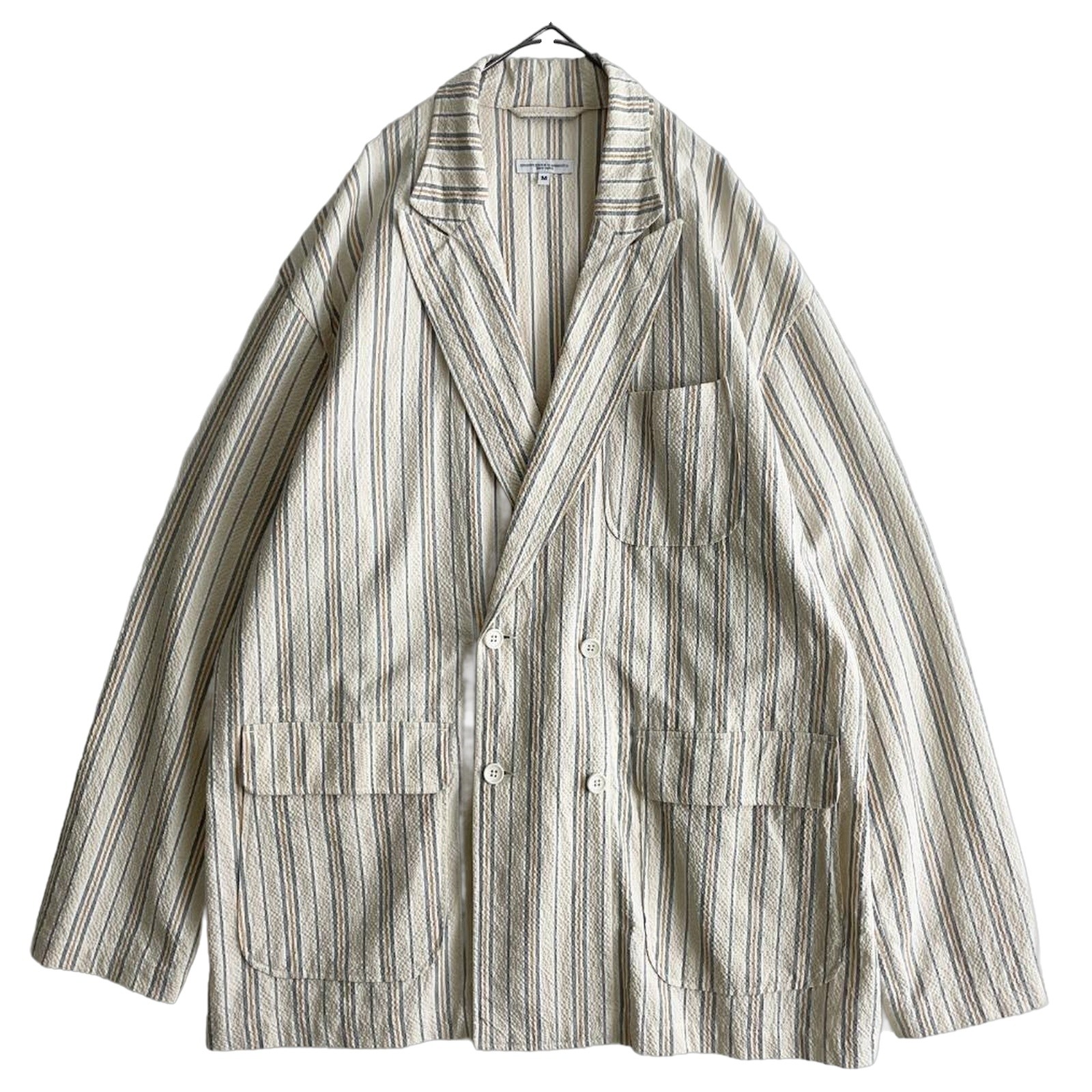 ENGINEERED GARMENTS 20SS Double Loiter Jacket Seersucker Stripe M F/S