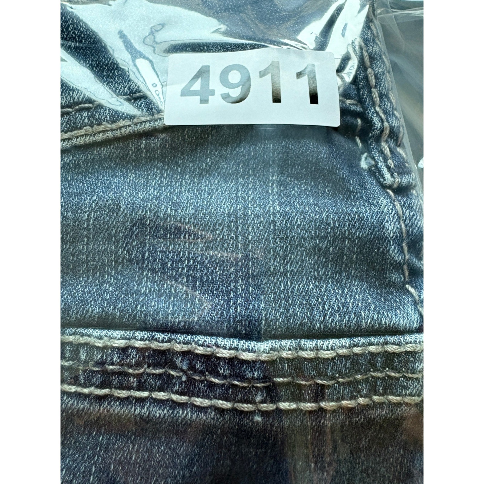 BKE Alec Straight Jeans Mens 32×32 Blue Denim Dark Wash Stretch Rugged Workwear