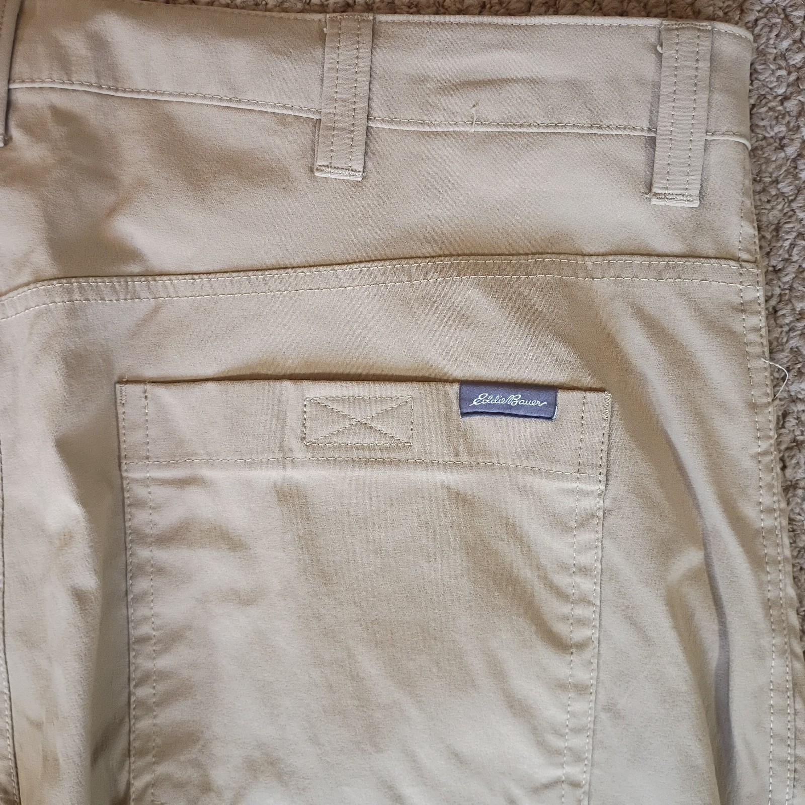 Eddie Bauer Men’s Beige Pants Size 38 X 32 Hiking and Convertible Zip-Off Legs