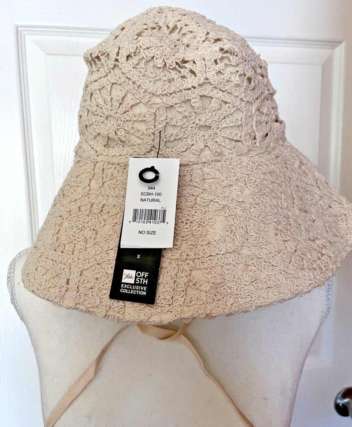 Oversized Phluid Project Gender Neutral Crochet Boho Lined Knit Bucket Hat Ties