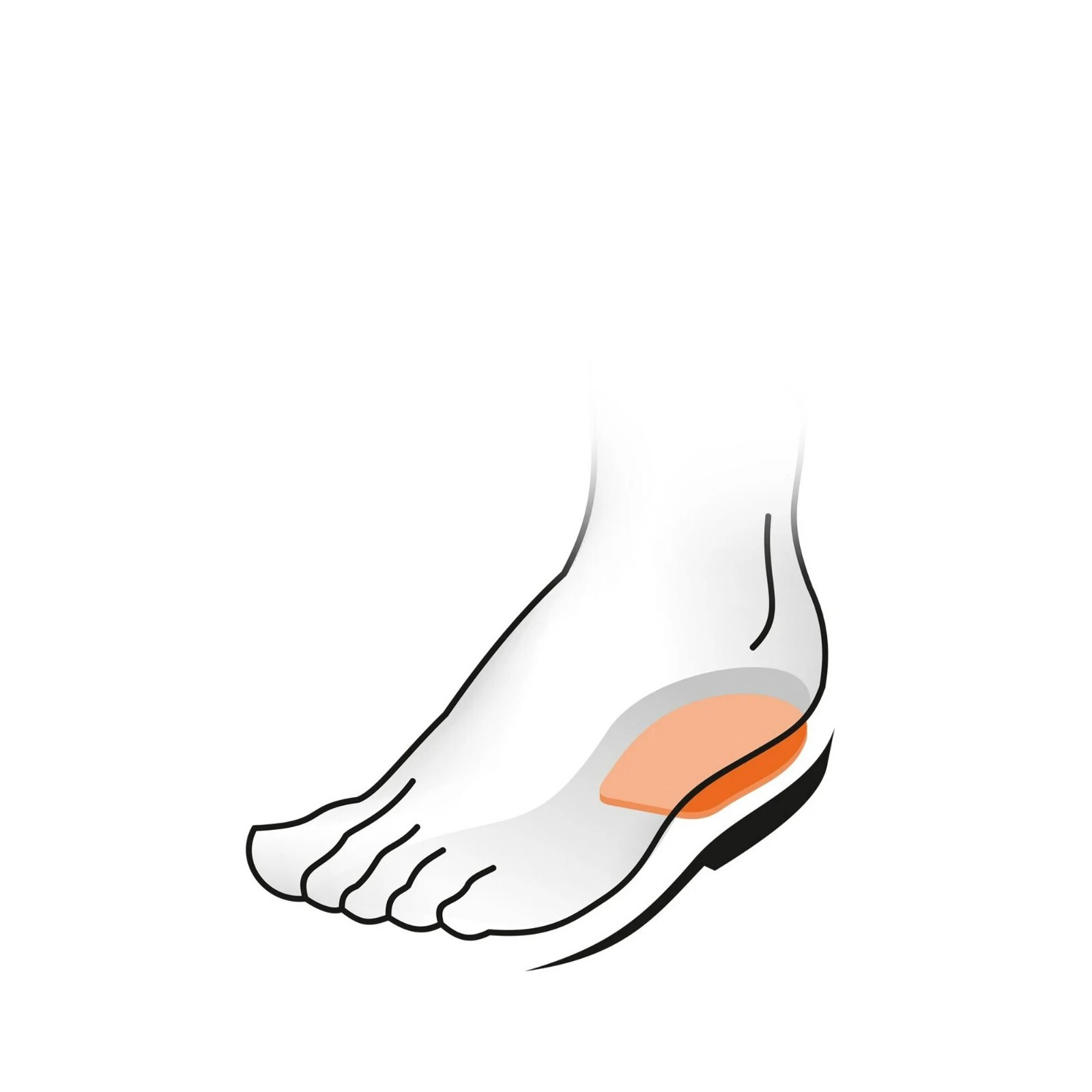 Tacco TACCOFIX 602 Rubber Leather Heel Cushion Pick a size Sm, Med, Large, XL