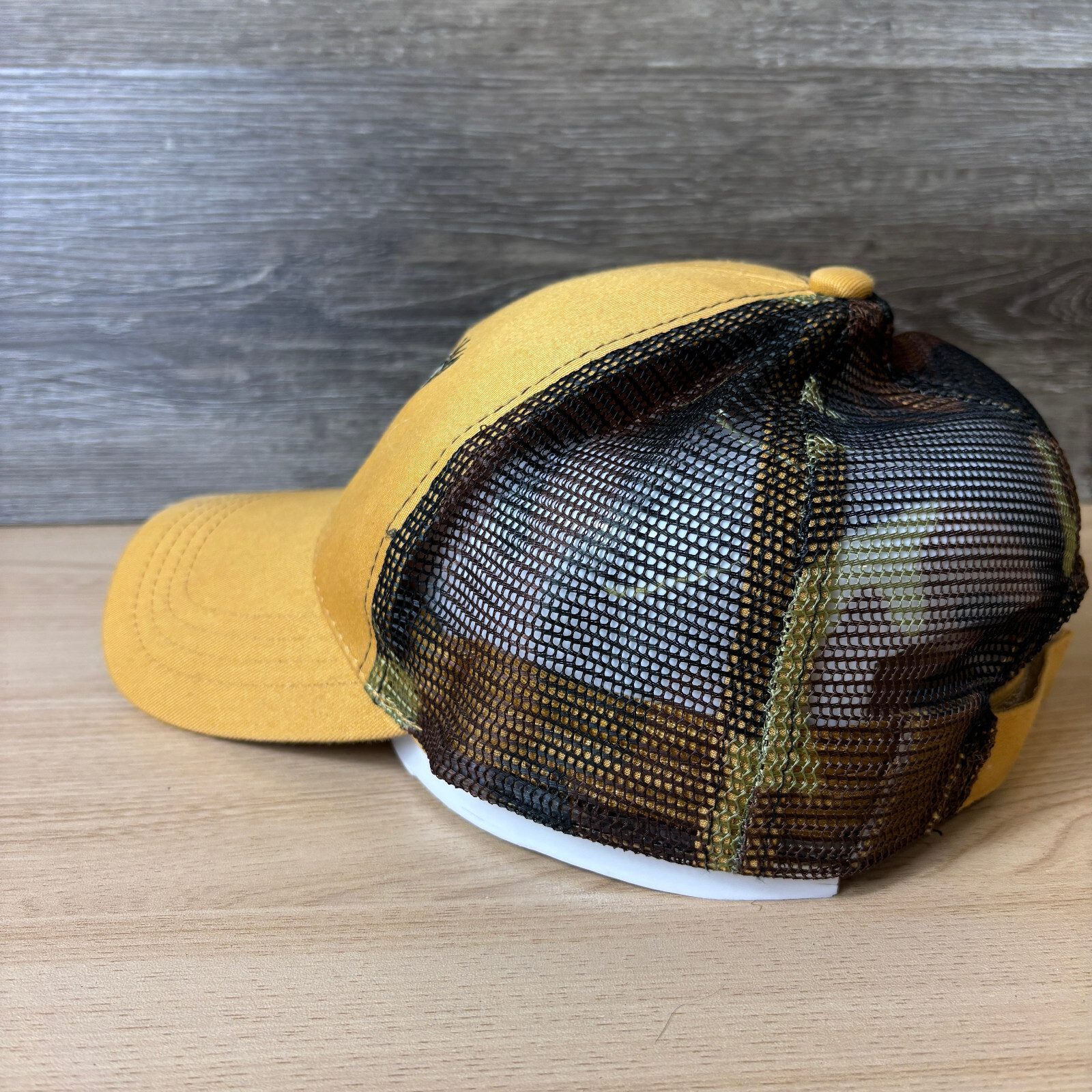 Tattooed Moose Hat Cap Strap Back Black Yellow One Size Adjustable