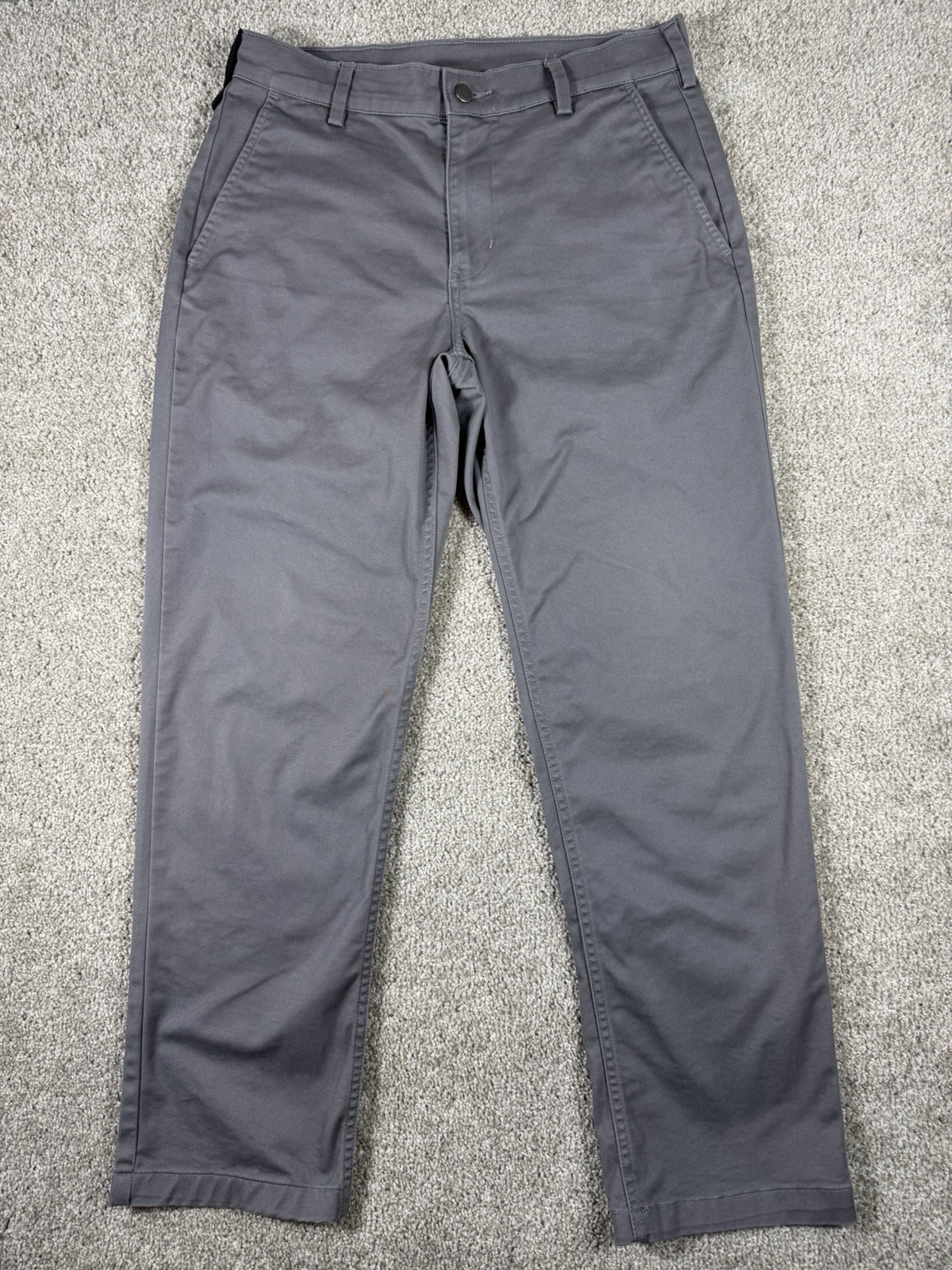 40 Grit by Duluth Trading Co Men’s 32×30 Standard Fit Chino Pants Gray Stretch