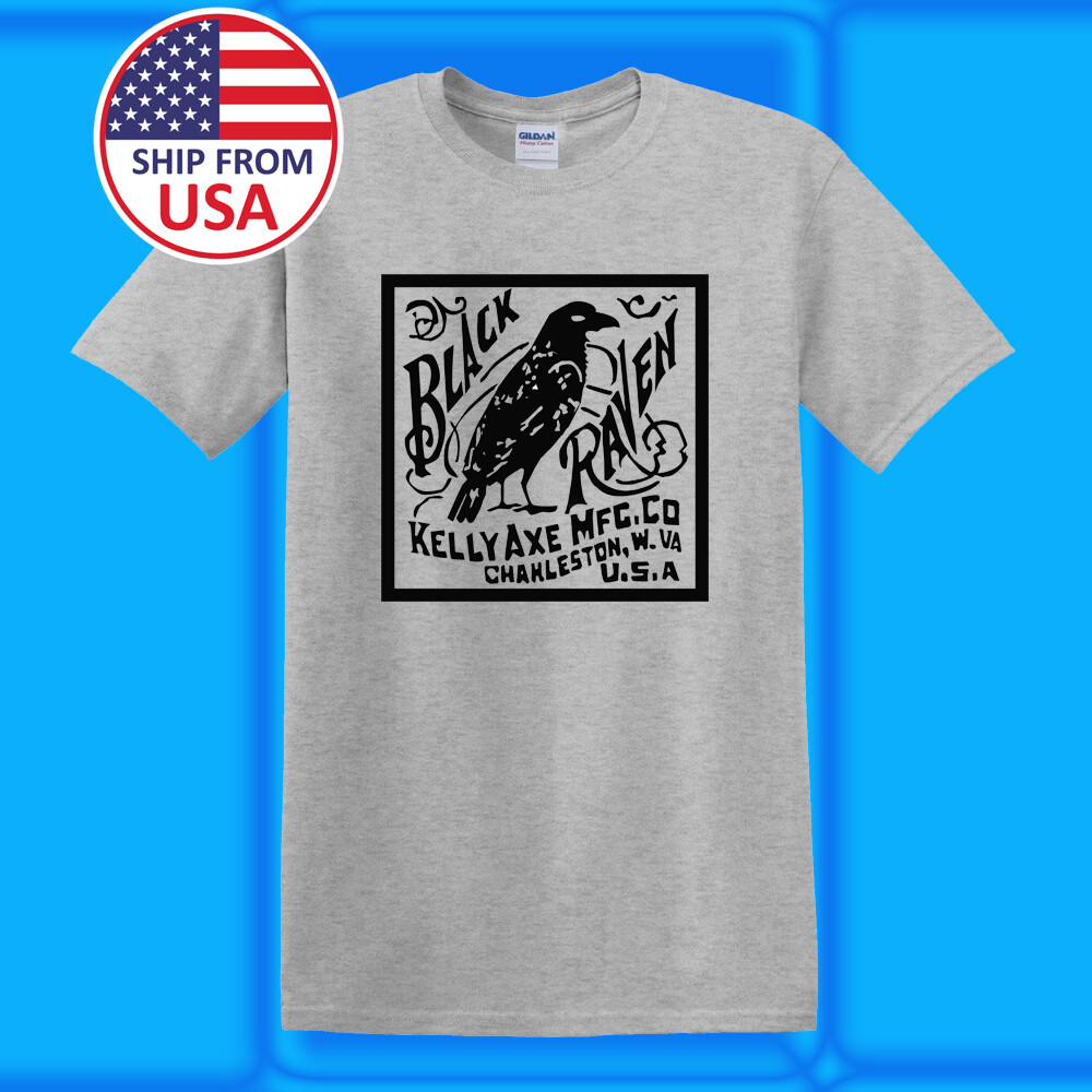 Black Raven Kelly Axe Men’s Grey T-shirt Size S-5XL