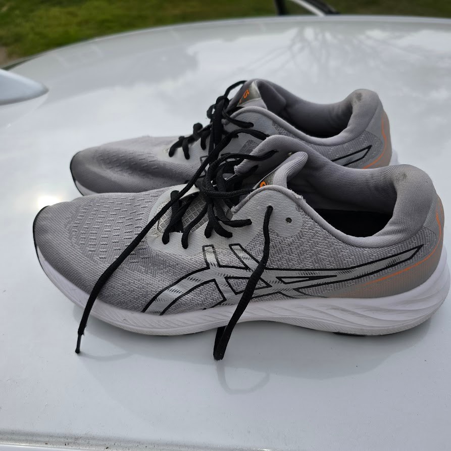 Asics Mens Gel Excite 9 1011B338 Running Shoes Sneakers Gray Orange Size 11