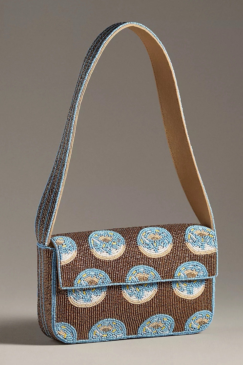 Anthropologie The Fiona Beaded Bag Food & Drink Edition Donut – NWT
