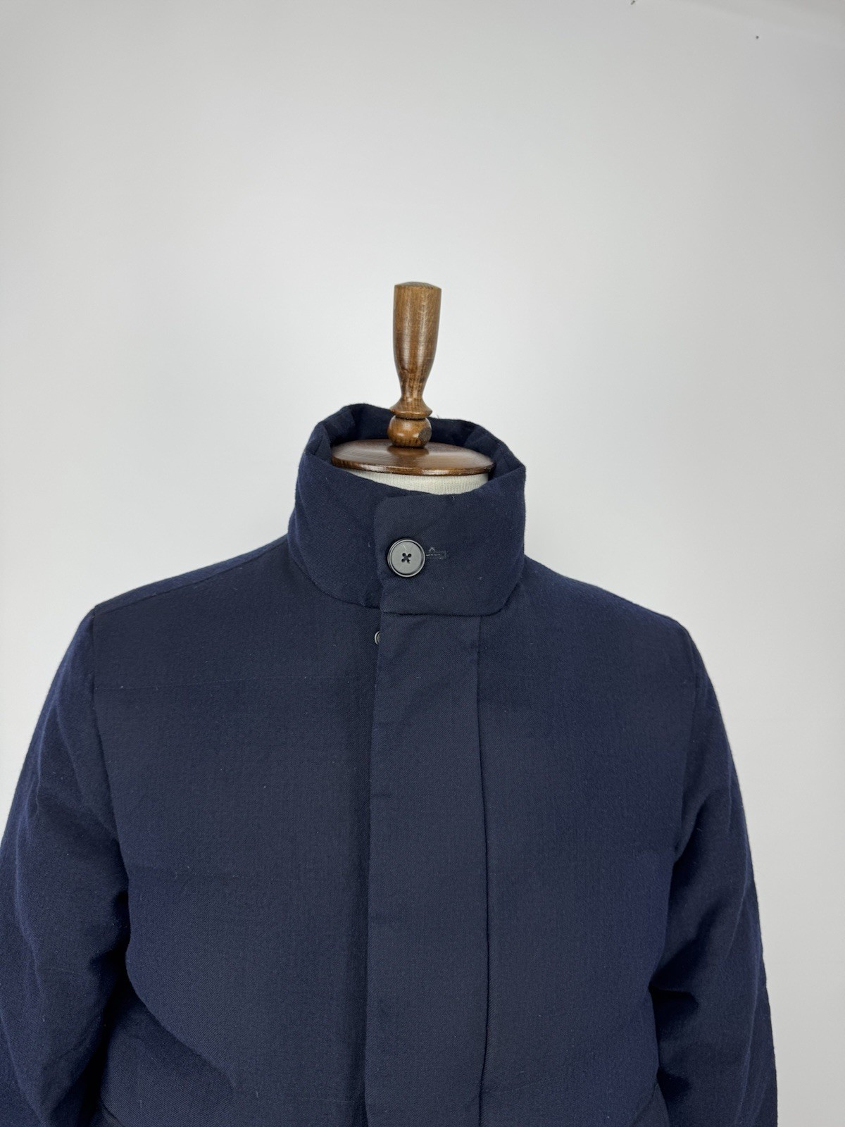 Theory Bowen Storm Wool Down Jacket Navy Blue Men’s Size M Puffer Coat