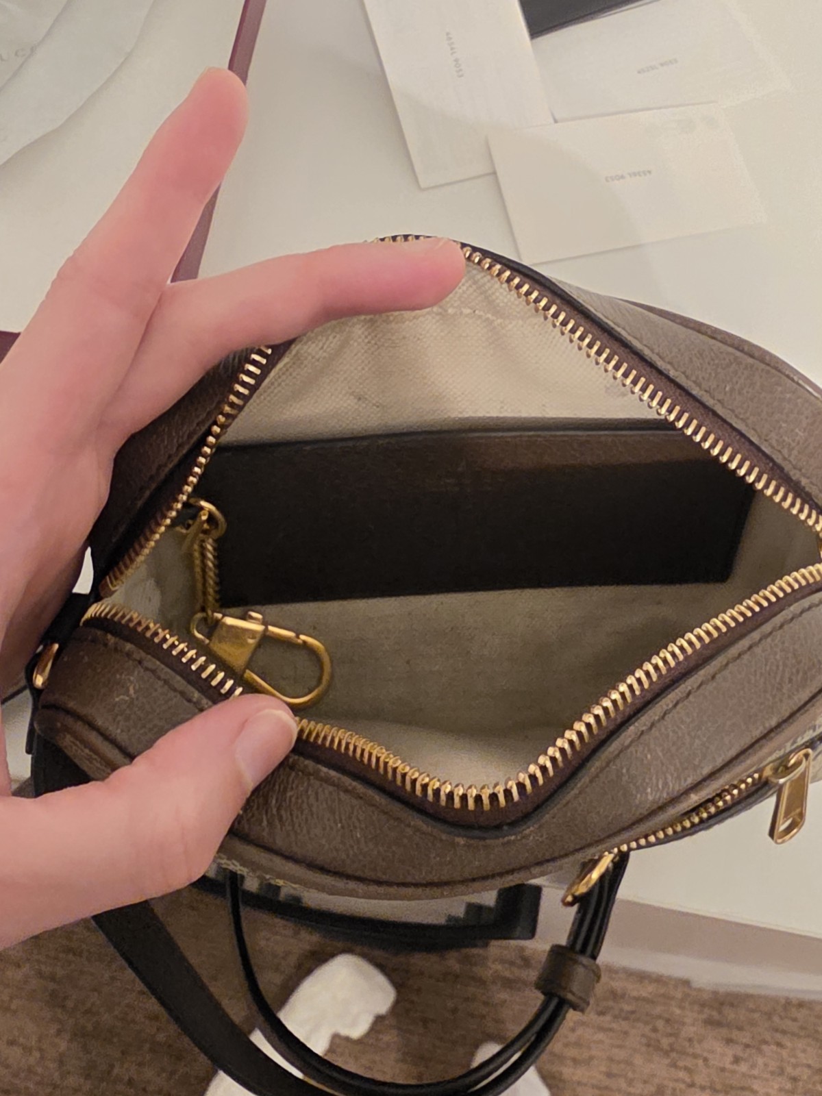 Gucci Ophidia Small Shoulder Bag GG Canvas, Brown