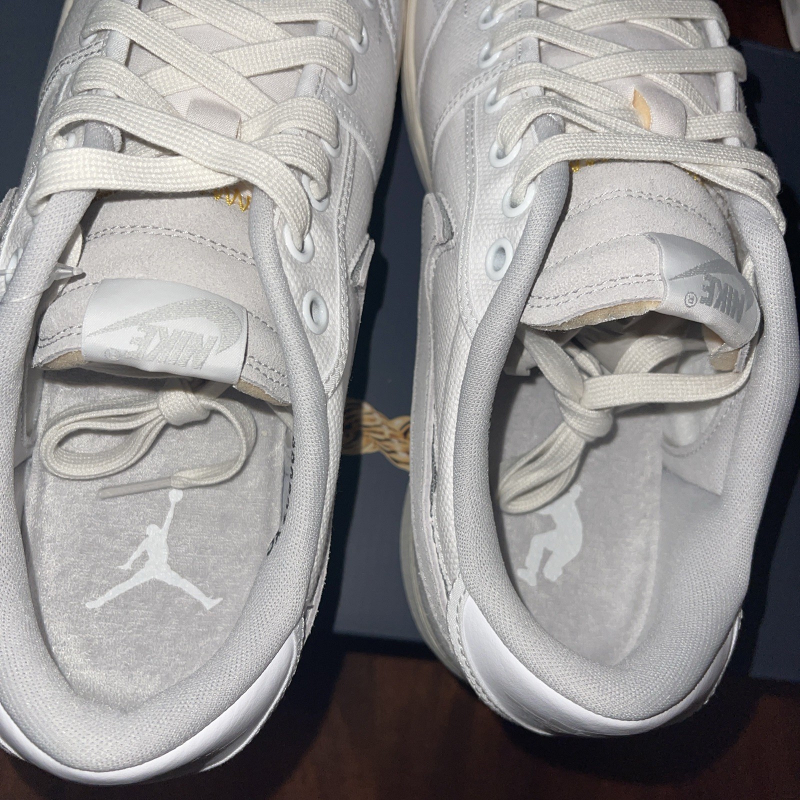 Air Jordan 1 Low AJKO, *White Sail Canvas*, Deadstock, Size 11.5