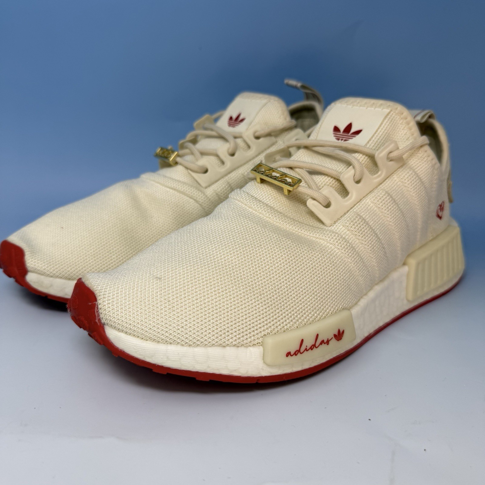 Adidas NMD Runner 1 Valentine’s Day (2022) Women’s Red Cream Sneeakers Sz 9 M