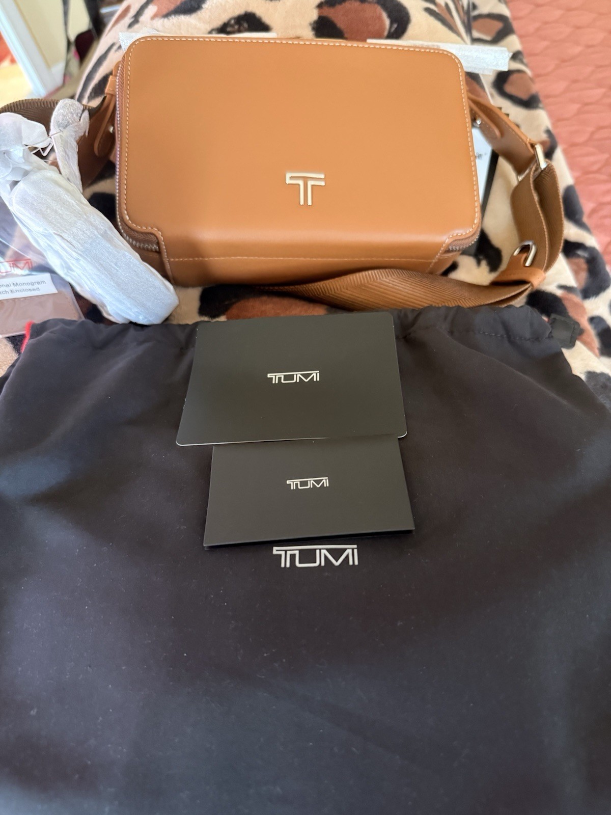 Brand New!Tumi Voyageur Leather Sienna Myla Crossbody Bag Retail $495.00