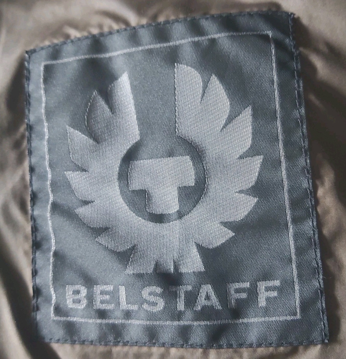 Belstaff Diamond Quilted Jacket Men XL Brown Padded Logo Pockets Zip