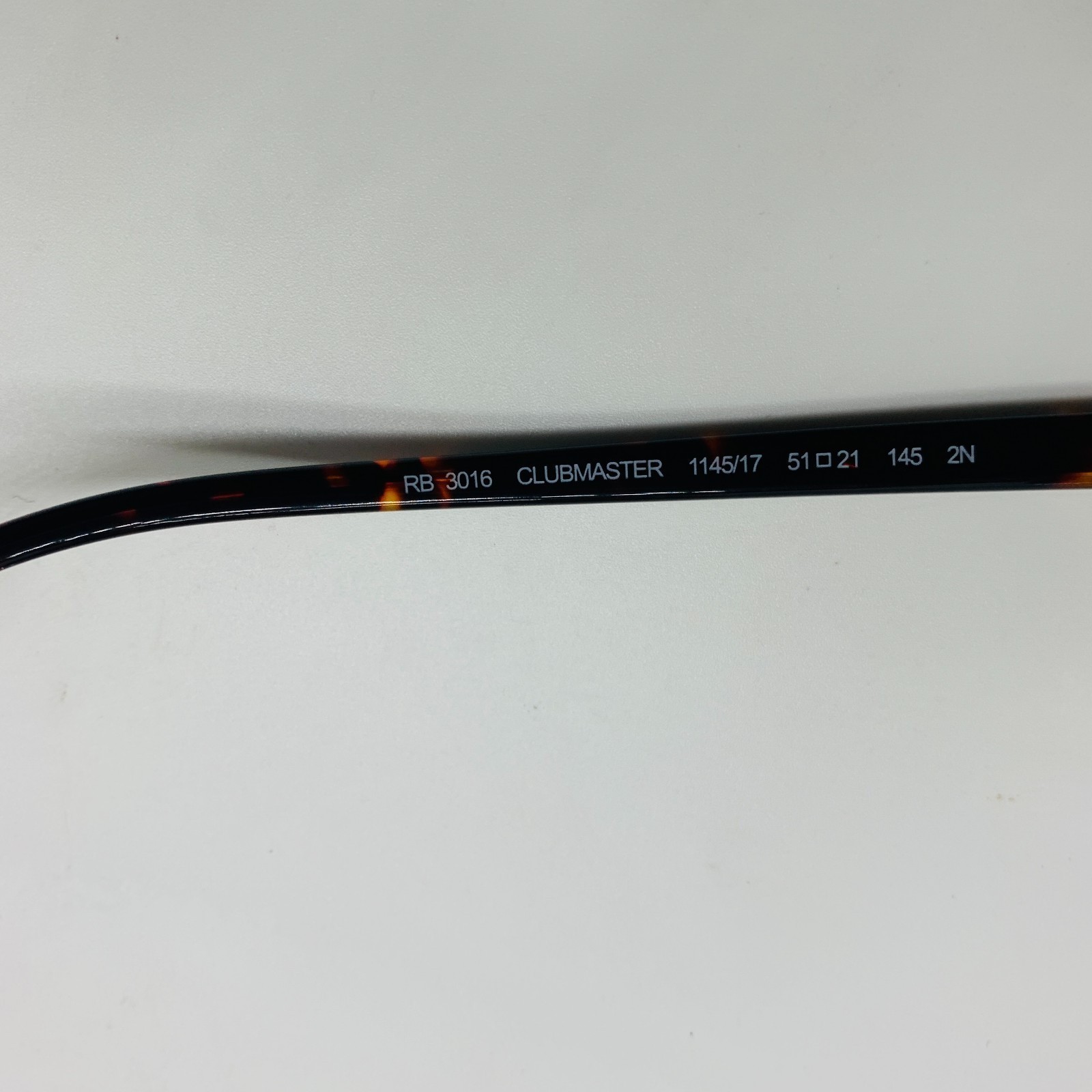 New! Ray-Ban RB3016 Sunglasses Dark Blue Lens, Tortoise Frame Clubmasters