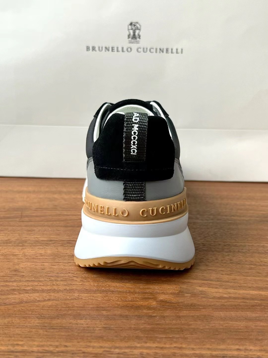 Brunello Cucinelli Spring/Summer New Color-Blocked Sneakers for Men, Size 43