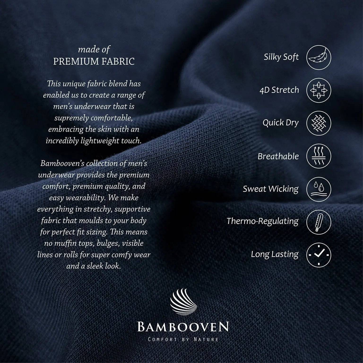Men’s Bamboo Briefs with Pouch – 4-Pack Soft & Breathable Underwear