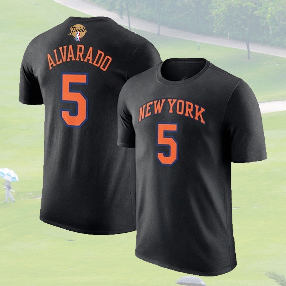 ✍️HOT – Jose Alvarado #5 Baskeball Team 2026 Finals Champions Name & Number Tee