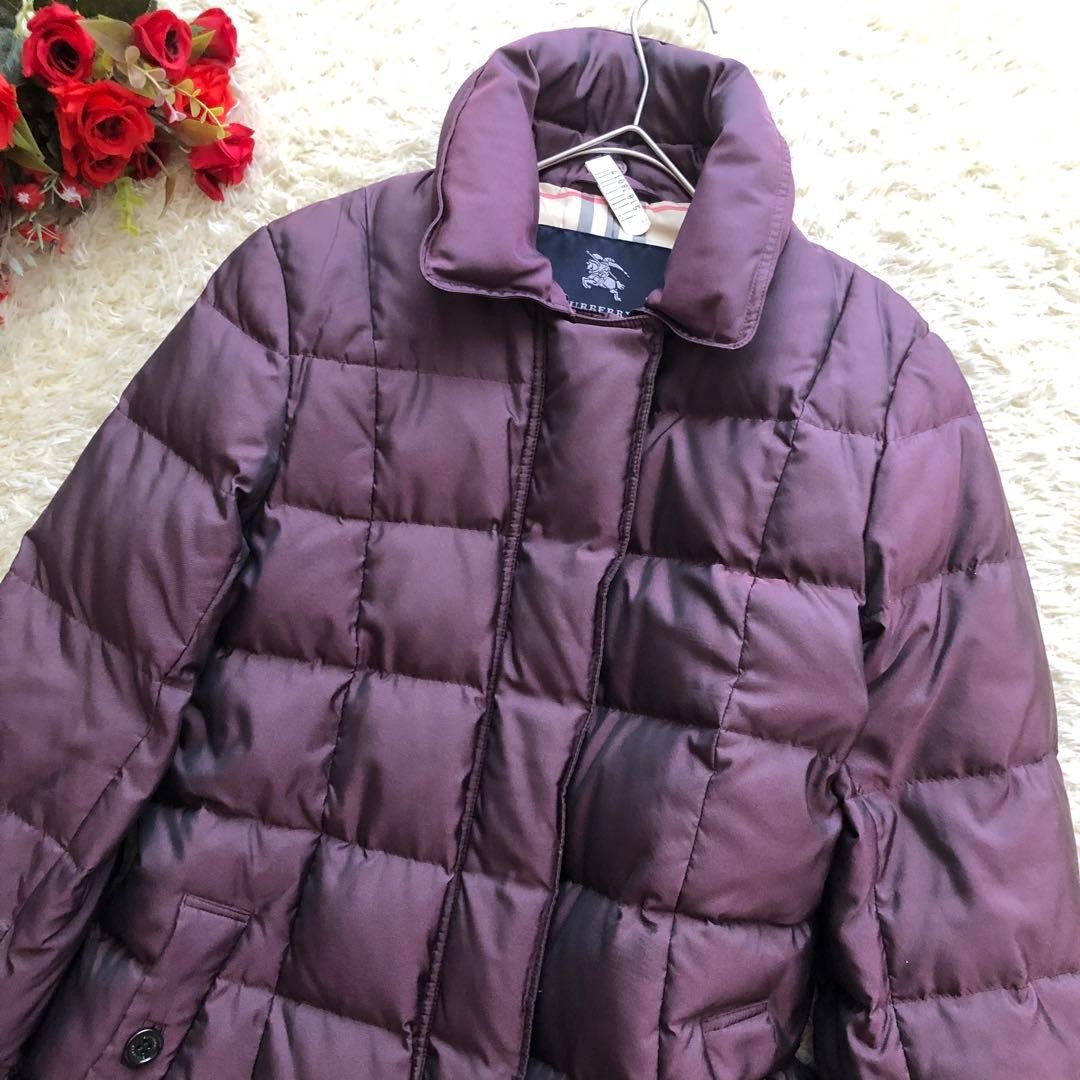 BURBERRY LONDON down coat L glossy