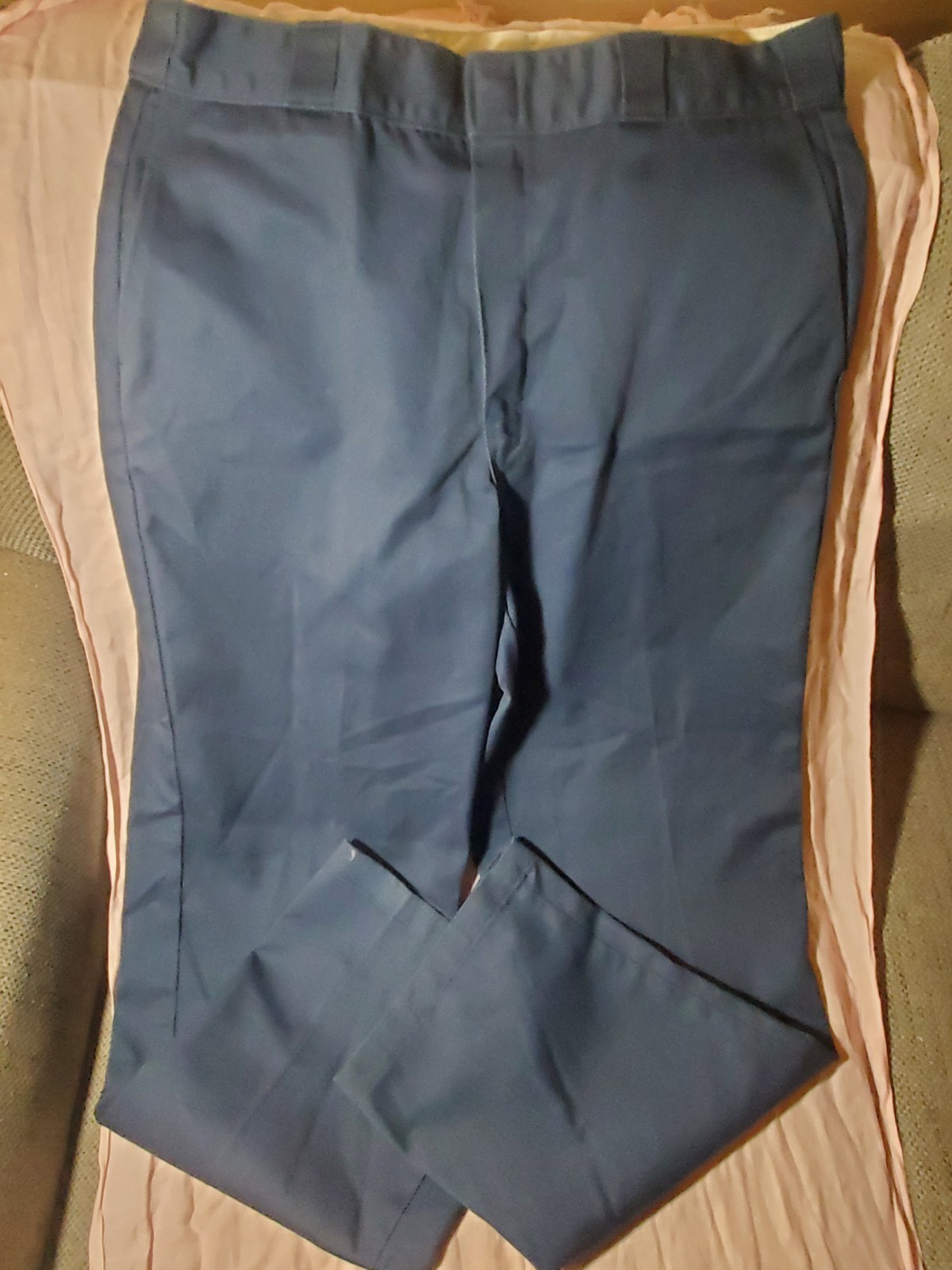 Dickies Pants Mens 36×32 Navy 874 Original Fit Work Trousers Uniform Durable