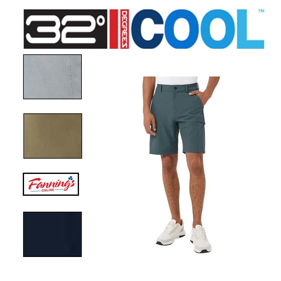 Lightweight with Stretch 32 Degrees Cool Men’s Tech Cargo Short | C33