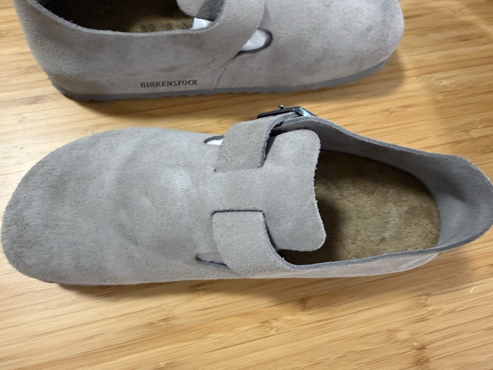 Birkenstock London Suede Leather Stone Coin EU39/W8-8.5 Medium/Narrow EUC