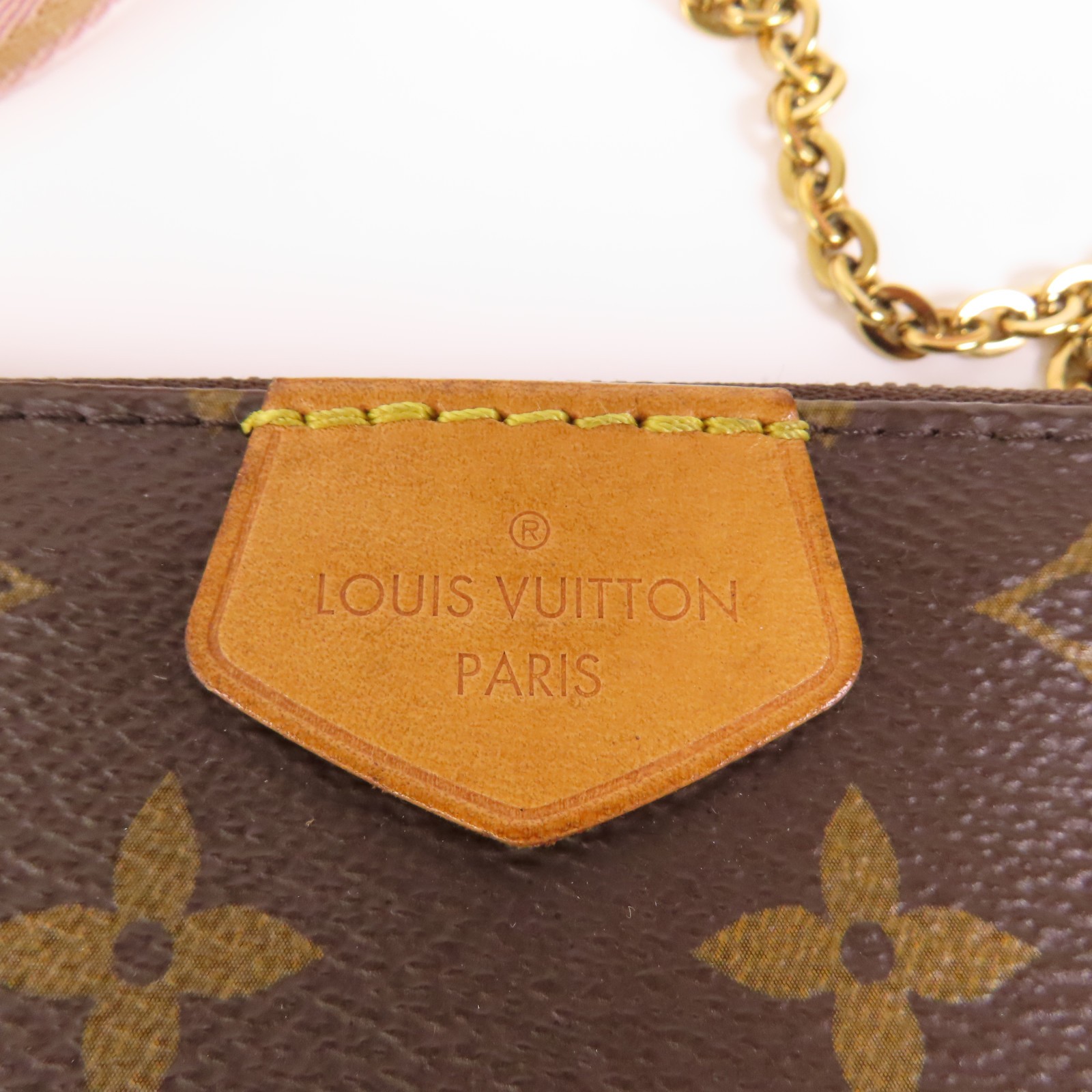 LOUIS VUITTON LV GHW Multi Pochette Accessoires 2 Way Bag M44840 Monogram Brown