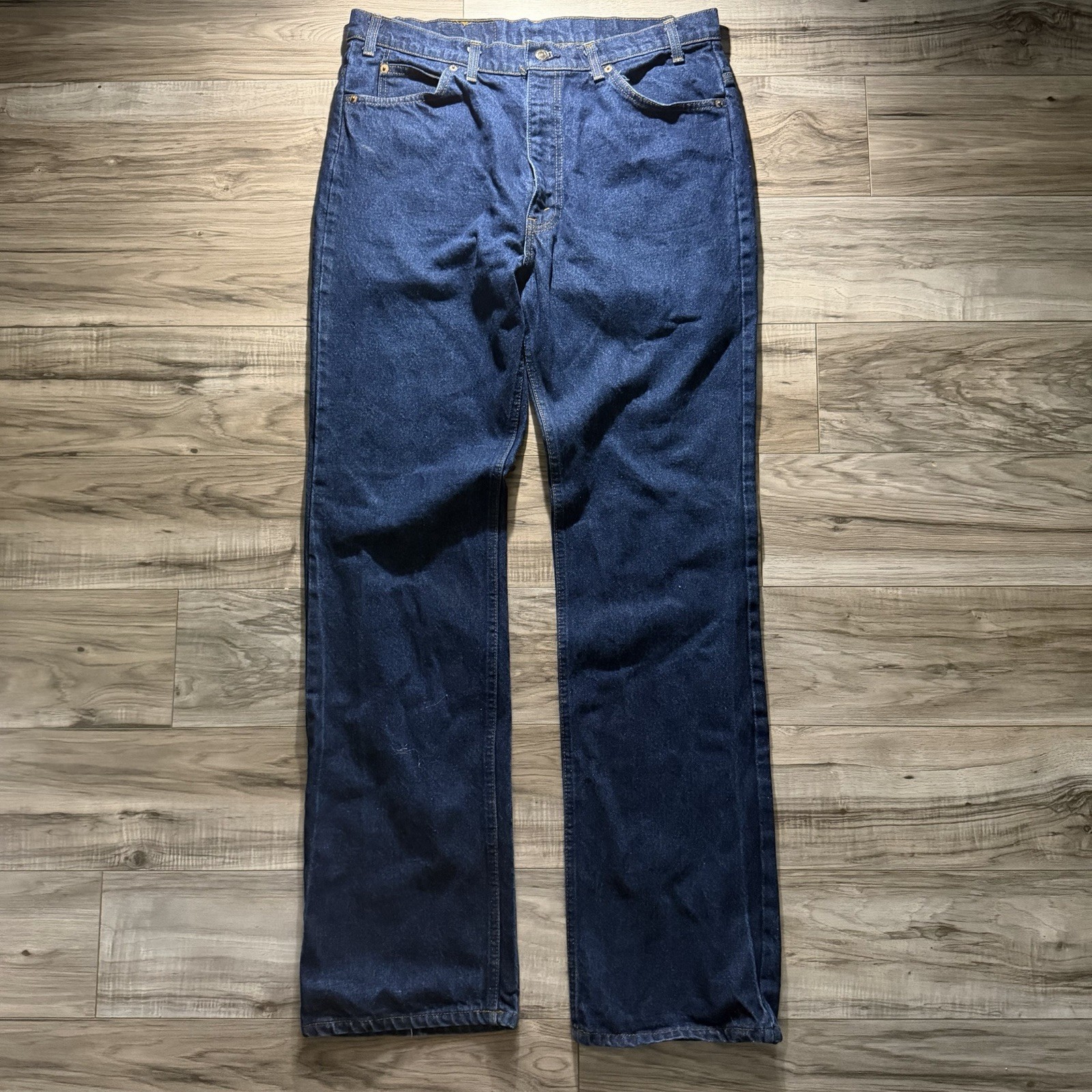 VTG 1980 Levi’s 517 Bootcut Men’s Orange Tab Denim Jeans Tagged Size 38/36 MIUSA