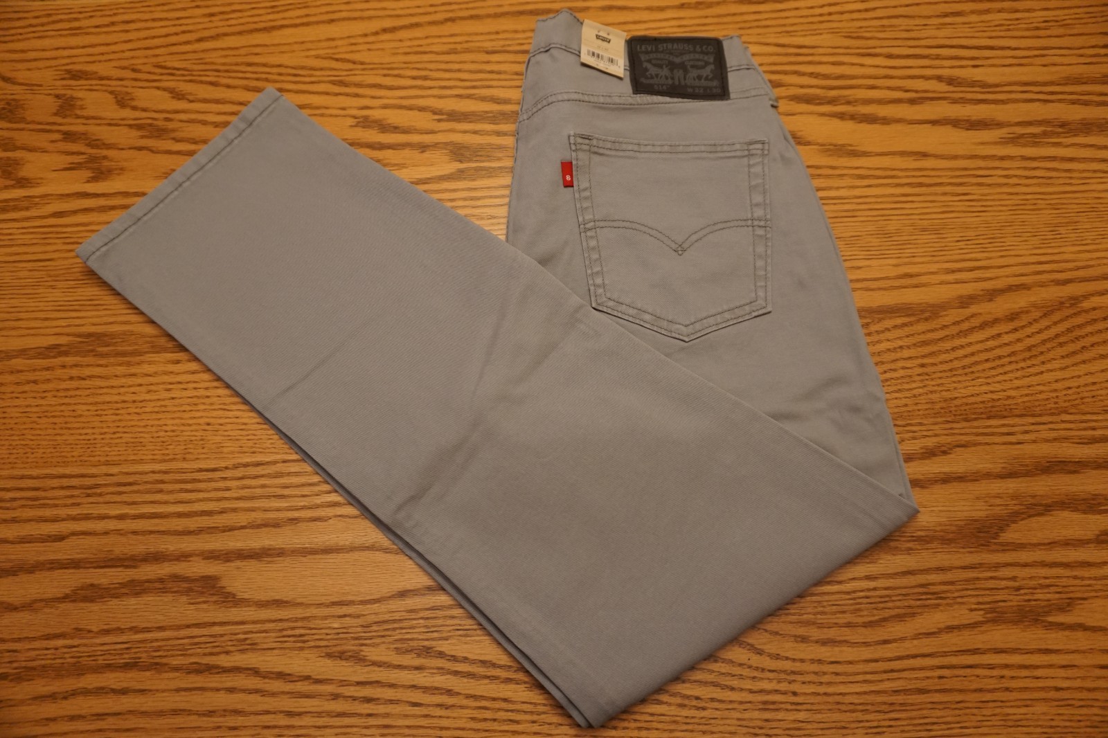 NWT MEN’S LEVI JEANS PANTS 514 Multiple Sizes Straight Below Waist Stretch Gray