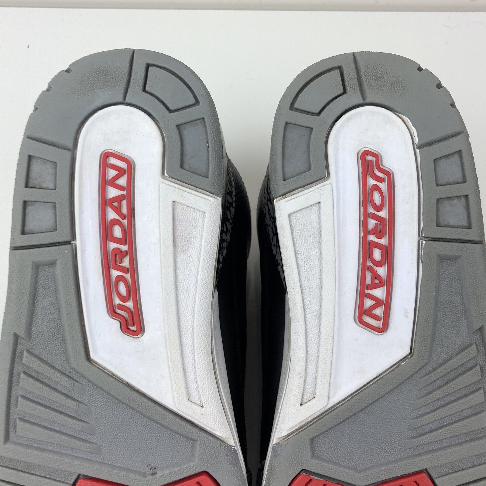 Nike Air Jordan Retro 3 Black Cement CDP 2008 Basketball Shoes Size 10.0 (Read)