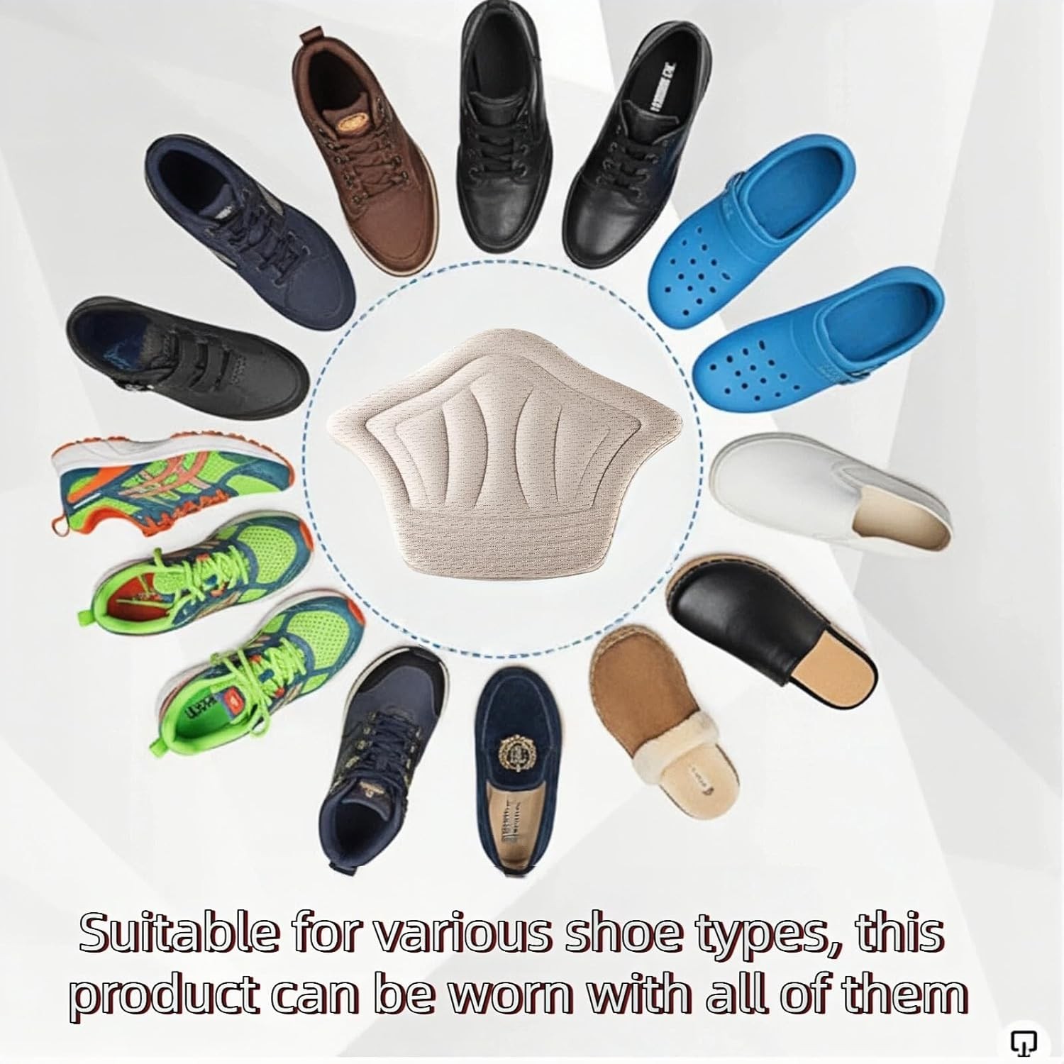 Heel Grips for Loose Shoes Heel Cushion Pads No-Slip Shoe Inserts Half Wholesale