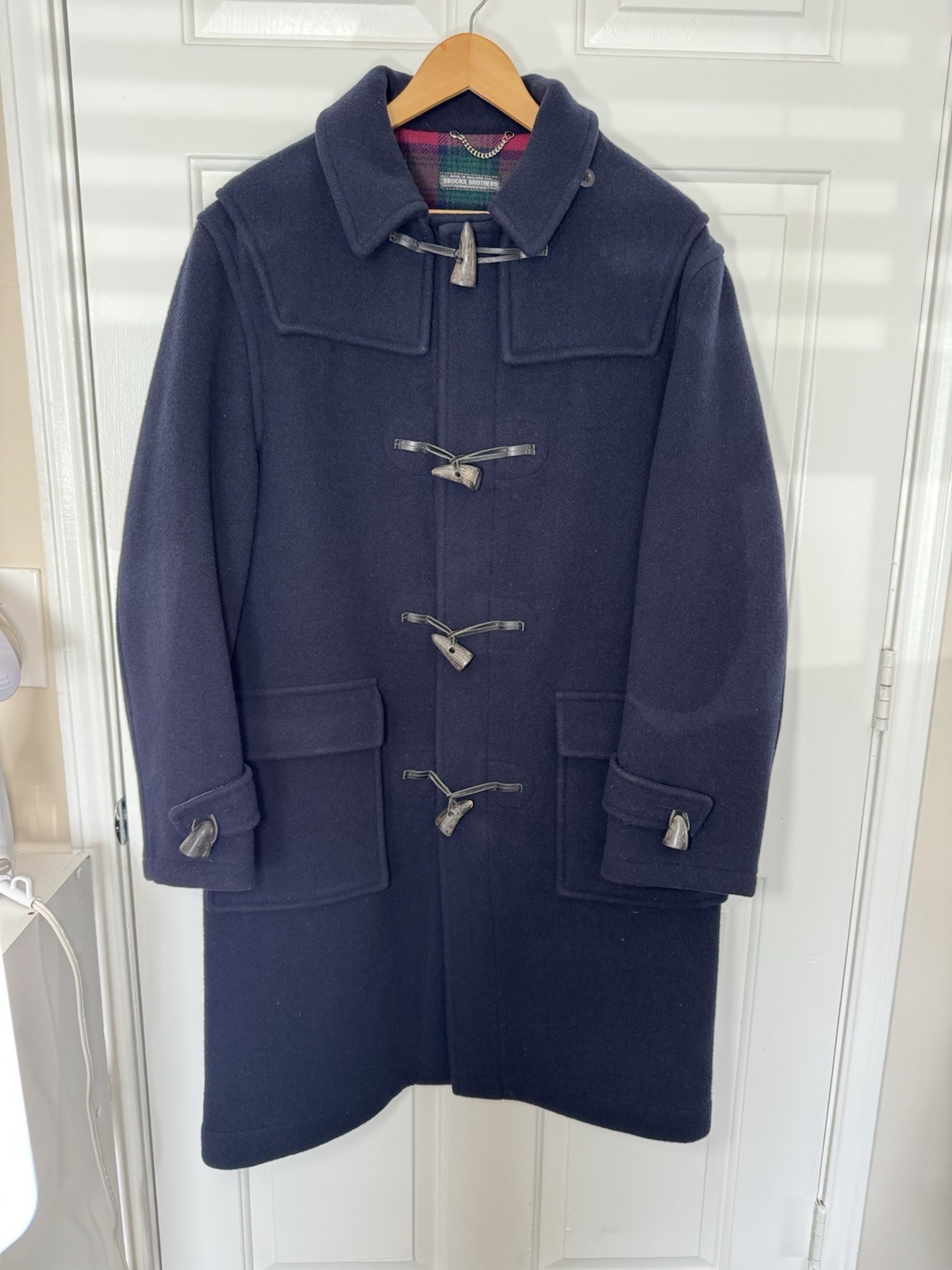 VTG 70-80s Brooks Brothers All Wool Toggle Duffle Coat M Made in England