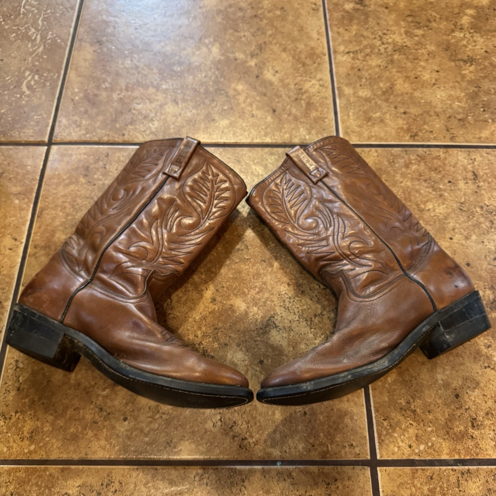 Vintage Red Wing Pecos Cowboy Boots Leather Made In USA Sz 11.5 B Western
