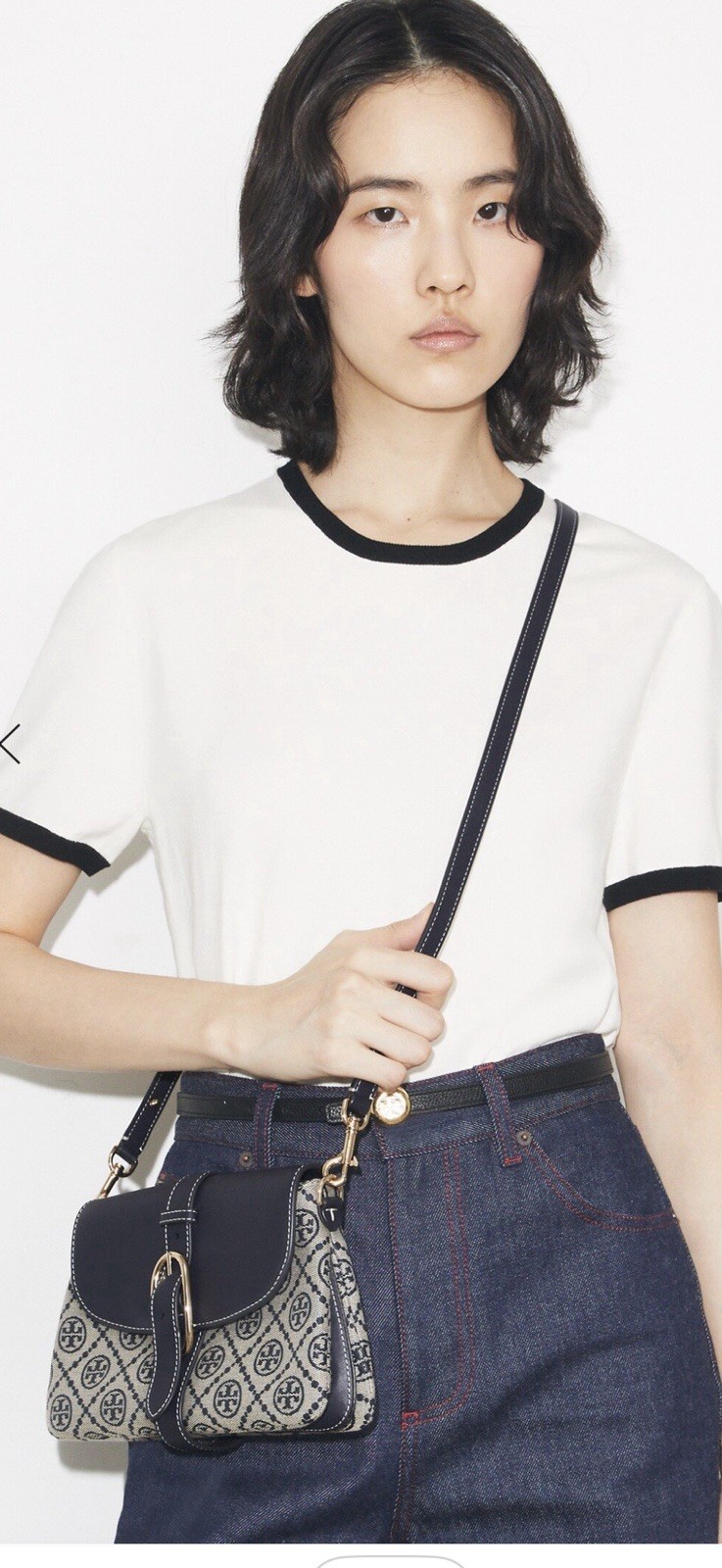 Tory Burch T MONOGRAM SOFT SMALL SHOULDER BAG