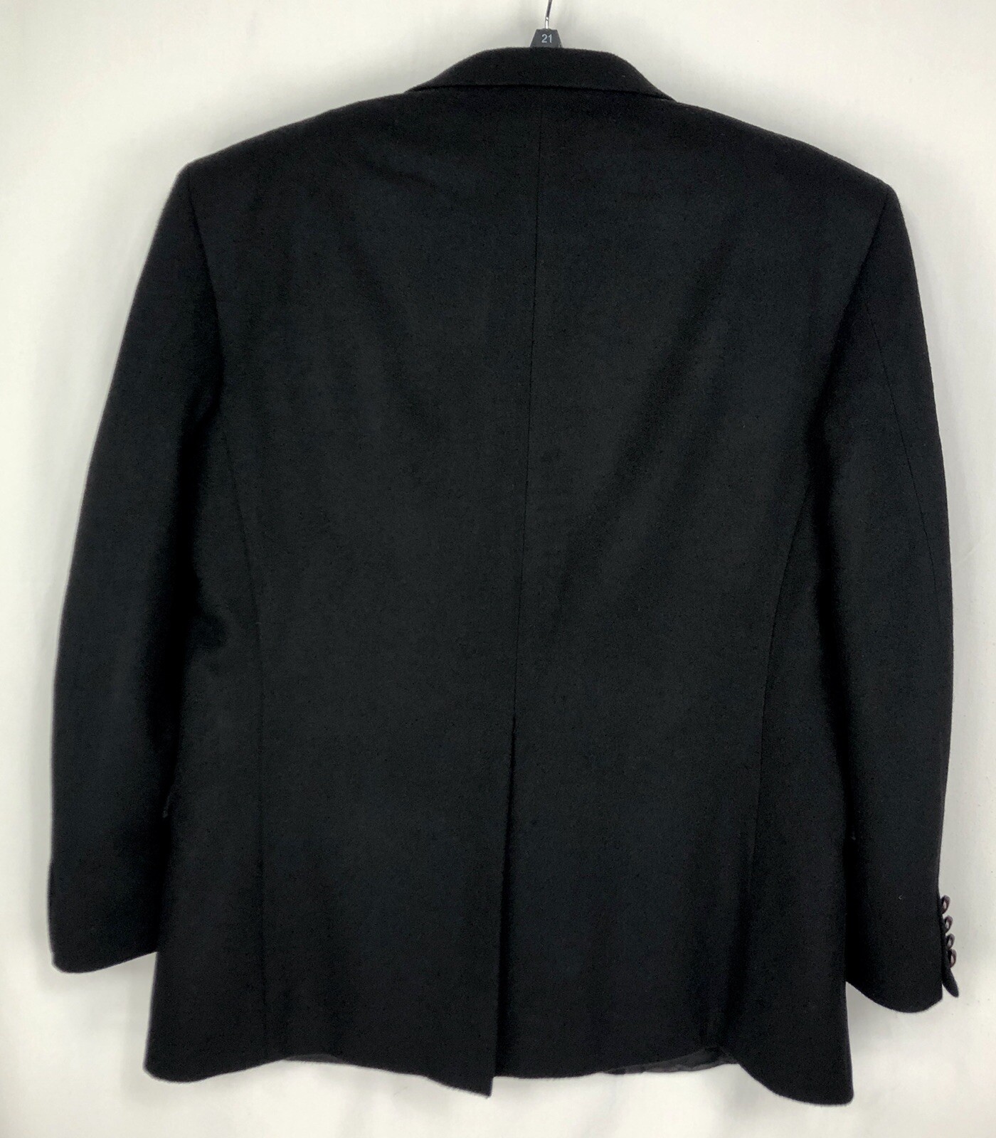 Tailors Row by Deansgate Men Jacket Blazer L 46 Black 100% Camel Hair Sport Coat