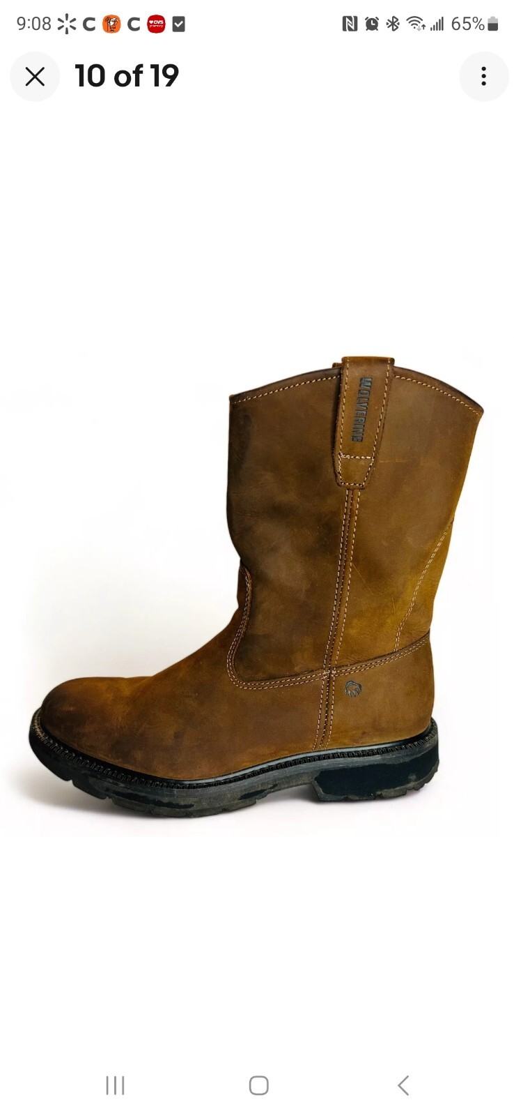Wolverine Mens Wellington W04727 Brown Mid-Calf Western Boots 13 ExtraWideWidth