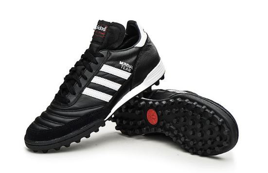 Adidas Mundial Team TF Leather Turf football boots black 019228