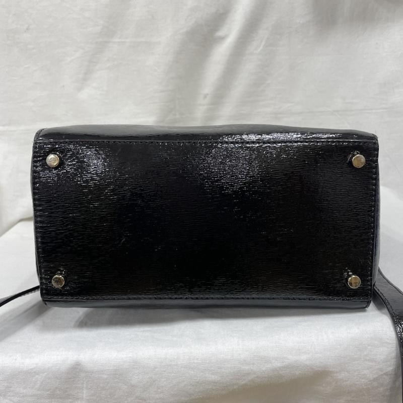 Kate Spade 2way Hand Shoulder Bag Enamel Patent Studs Ladies ISItems USED Second